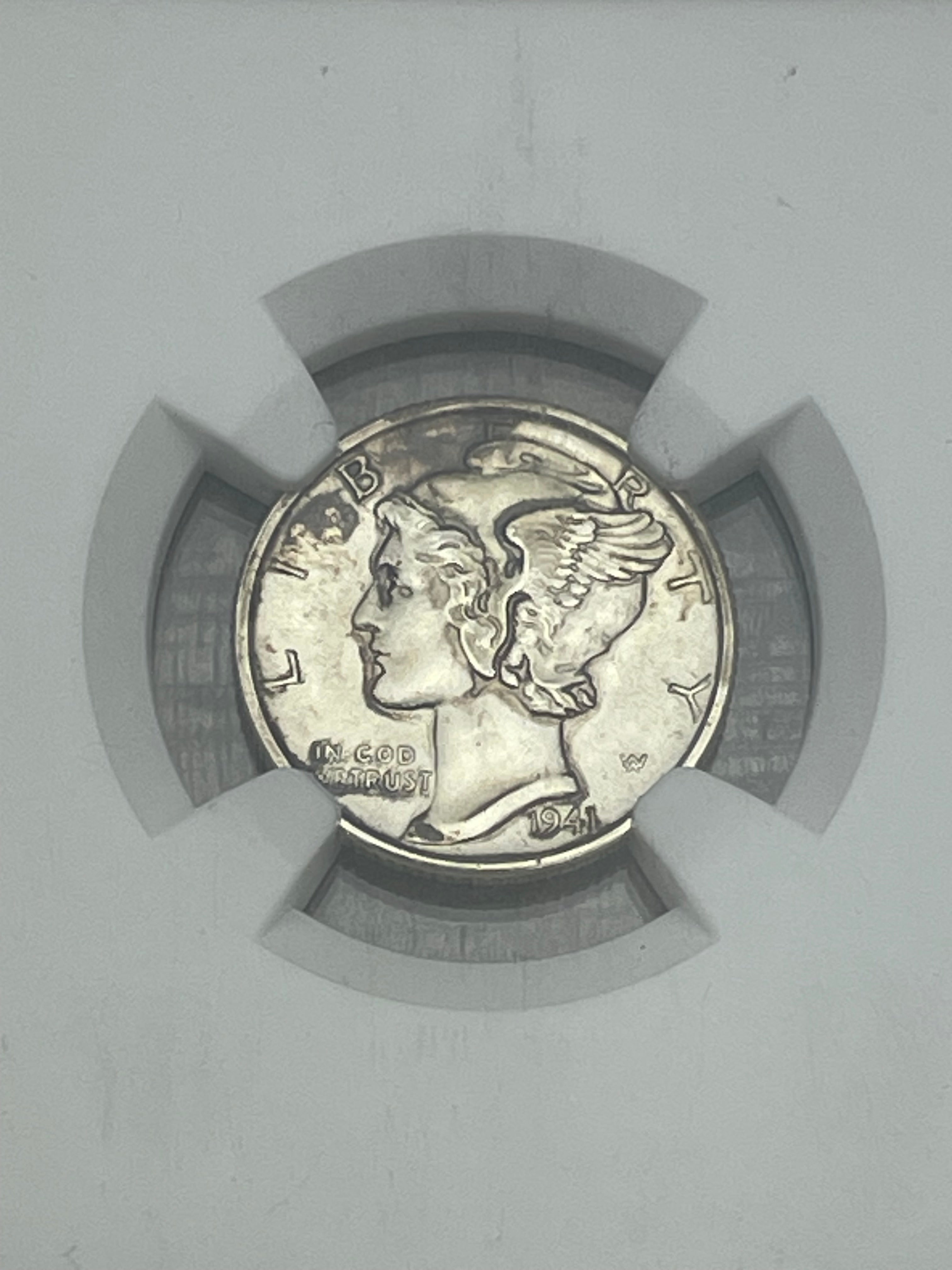1941-D US 10c Mercury Dime NGC MS66 FB