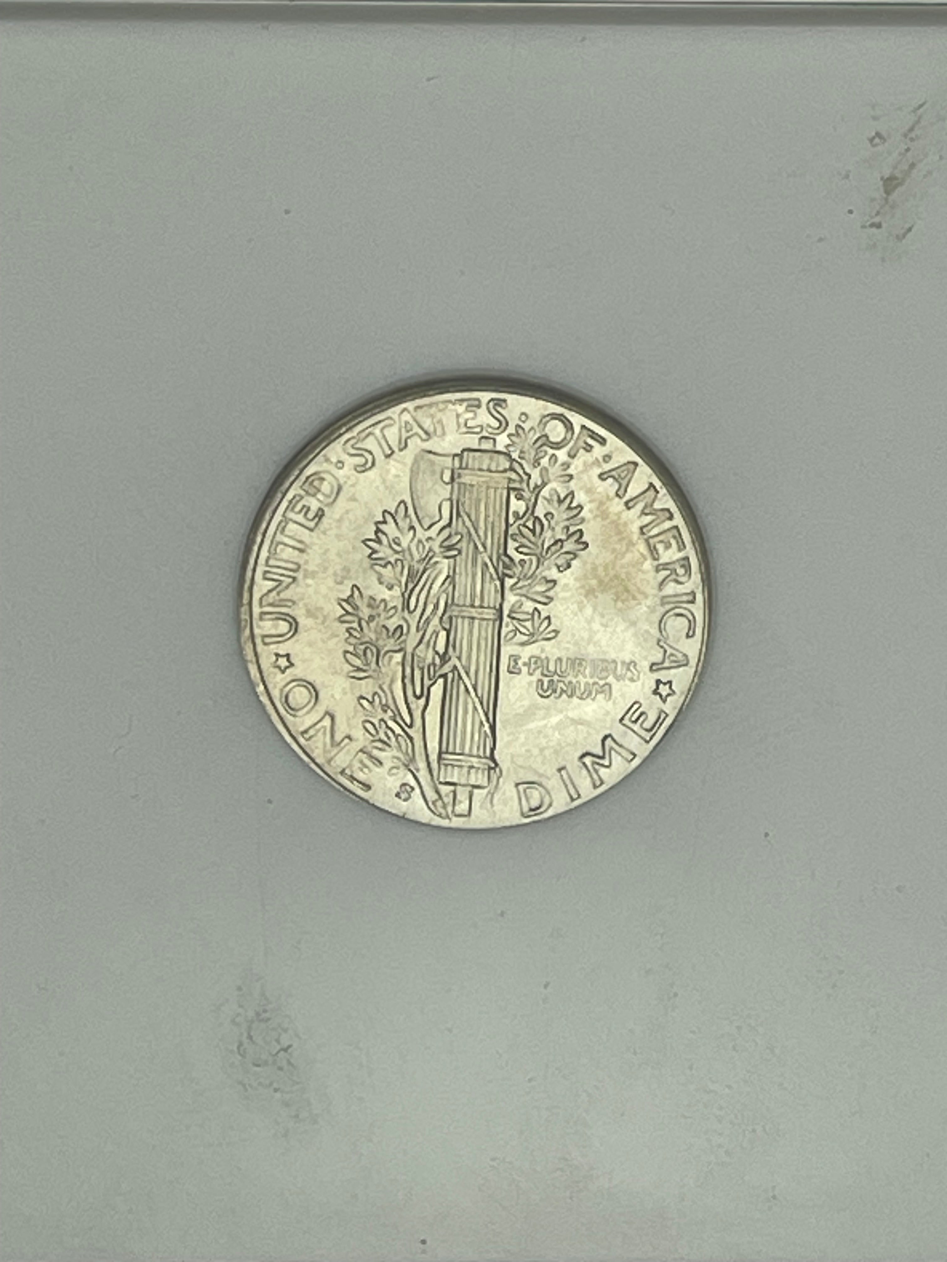 1944-S US 10c Mercury Dime NGC MS66 FB