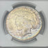 1927 D $1 US Silver Peace Dollar ~ NGC AU Details ~ Artificial Toning ~ Beautifully Toned