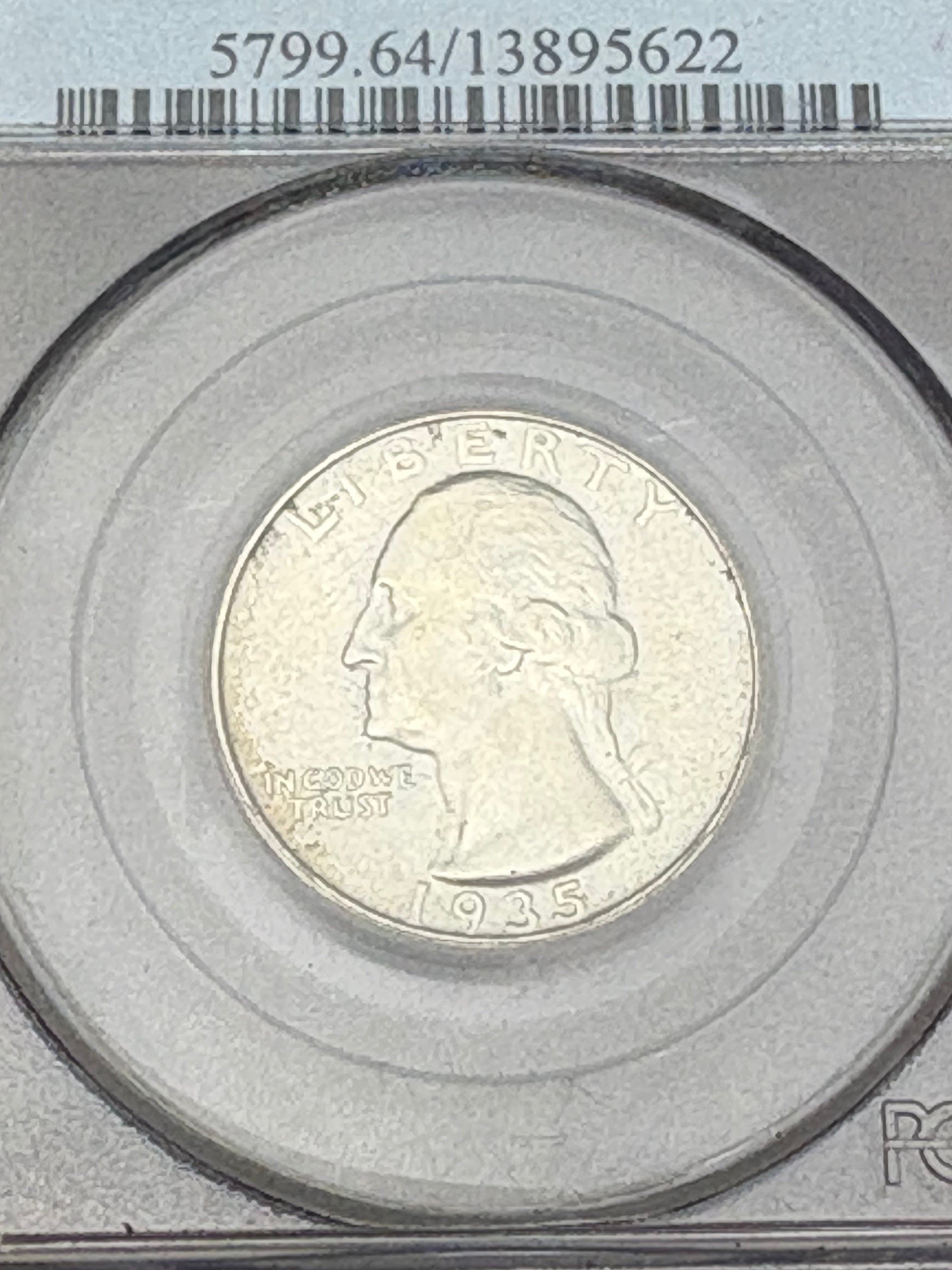 1935-S 25C US Washington Quarter ~ PCGS MS64