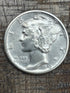 1943-D 10c US Mercury Dime ~ 90% silver