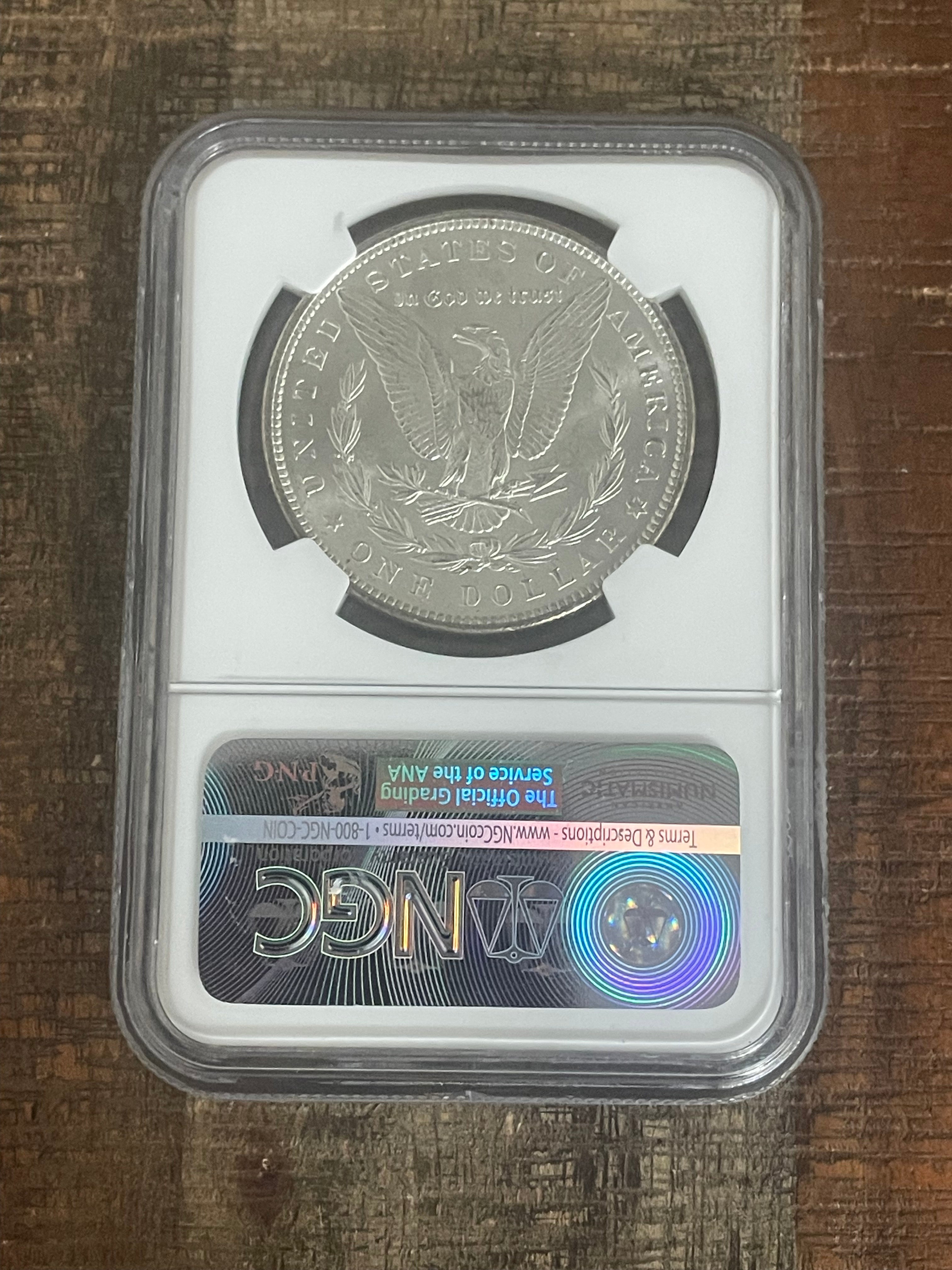 1900 $1 US Morgan Silver Dollar NGC MS65
