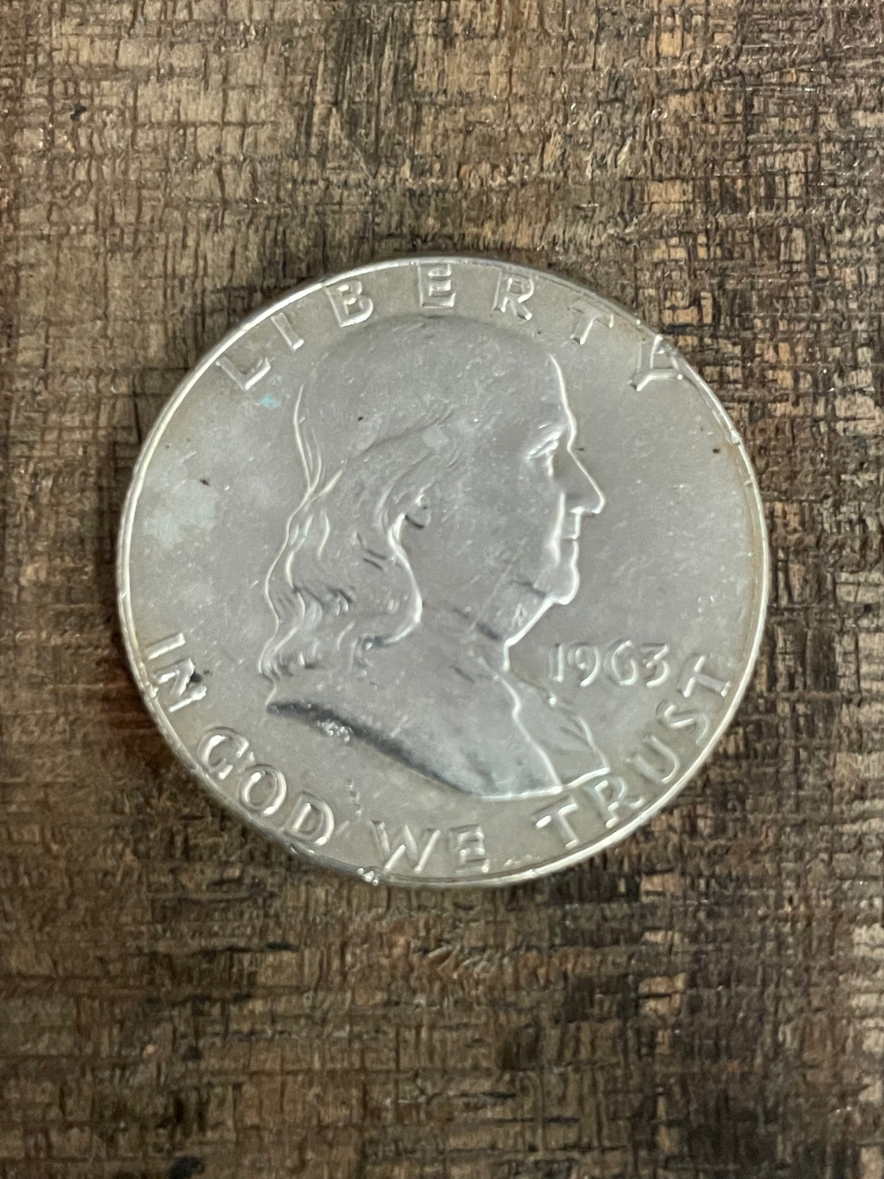 1963-D 50C US Franklin Half Dollar