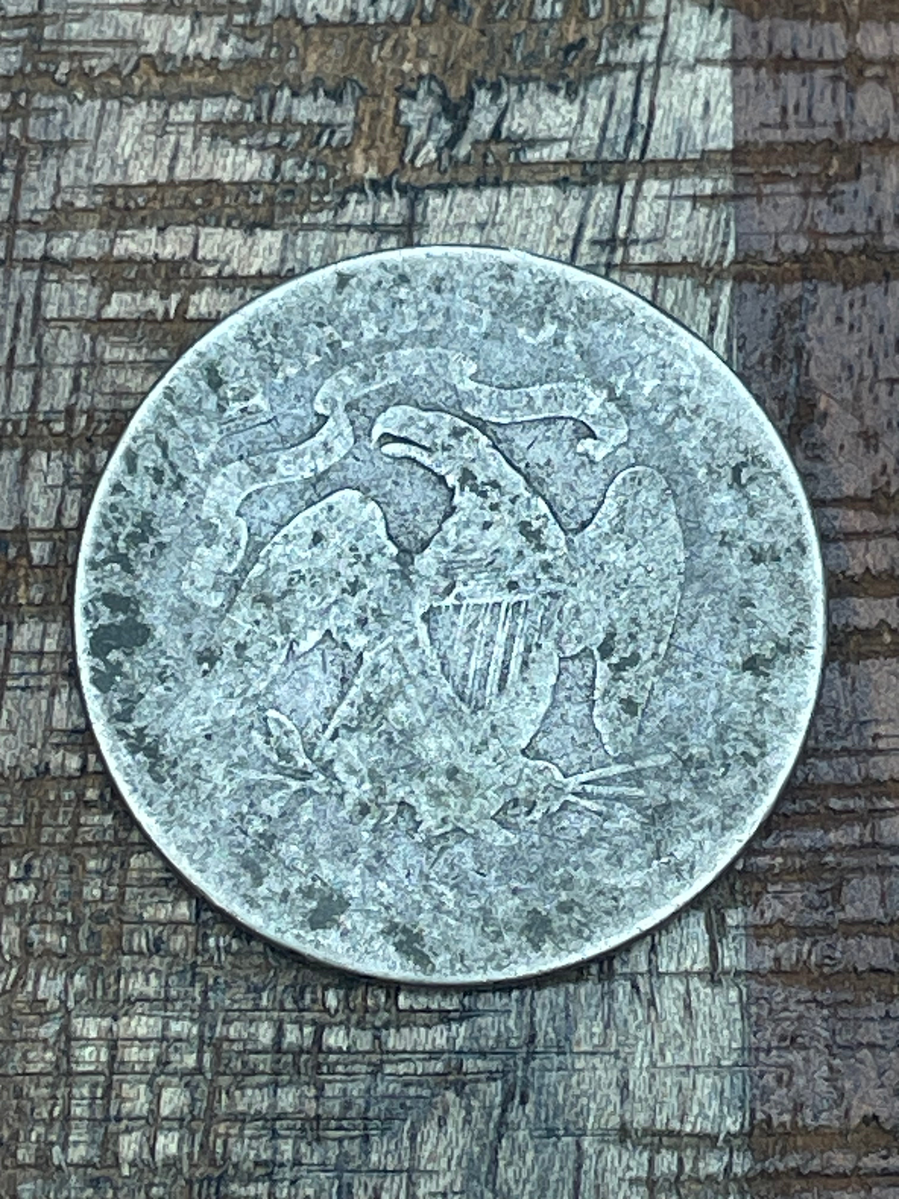 1876 25c US Seated Liberty Quarter