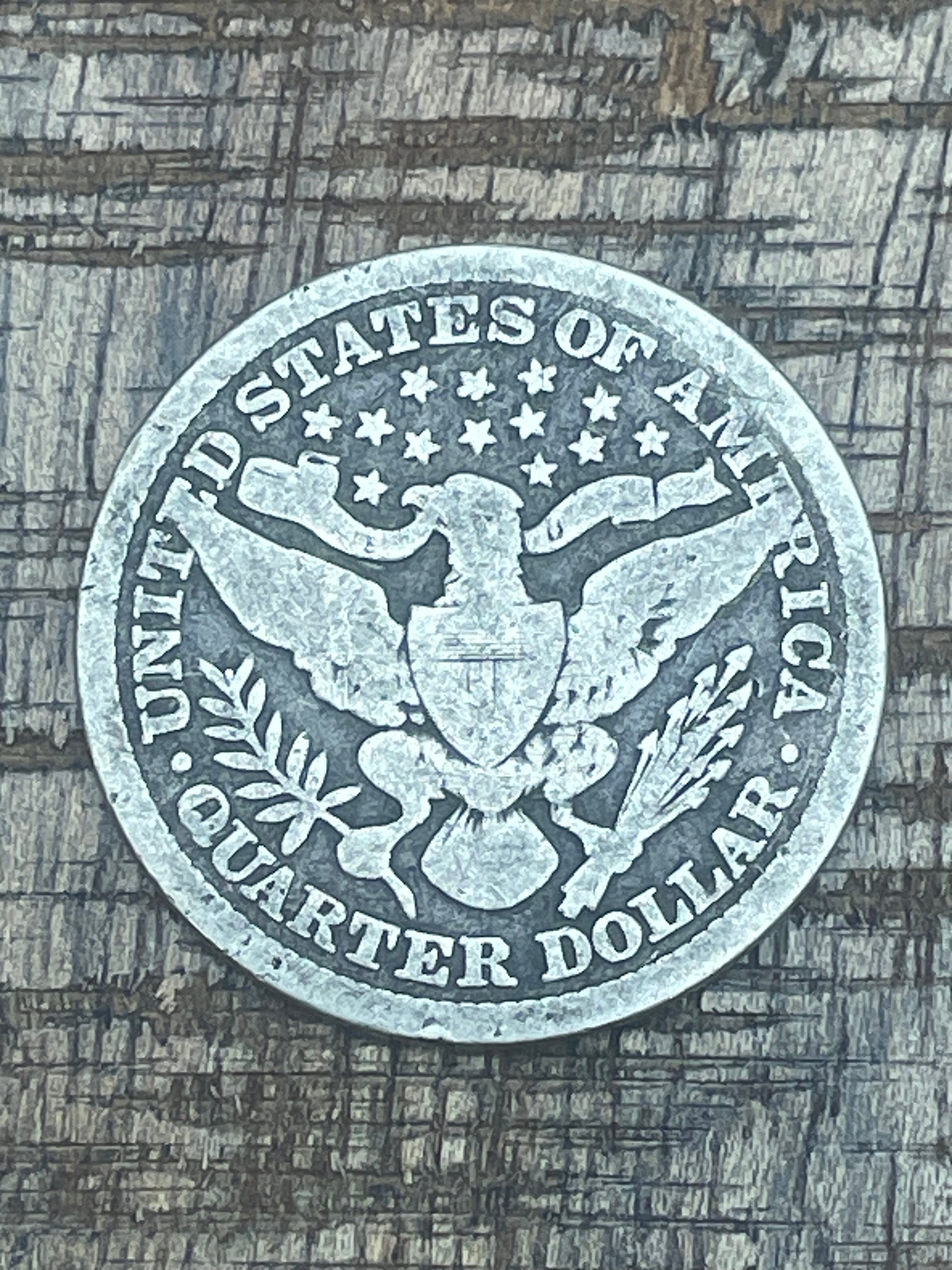 1892 25C US Barber Quarter Dollar