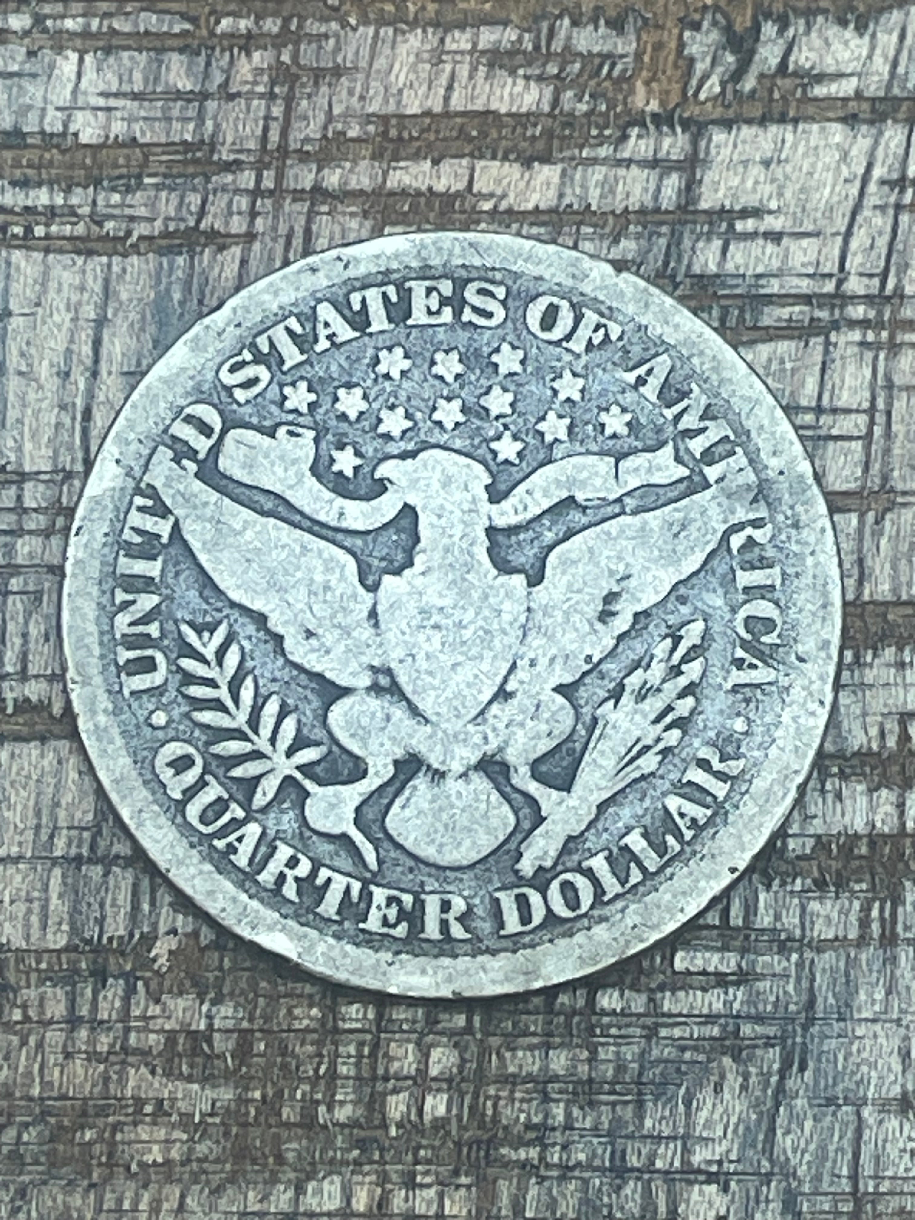 1893 25C US Barber Quarter Dollar