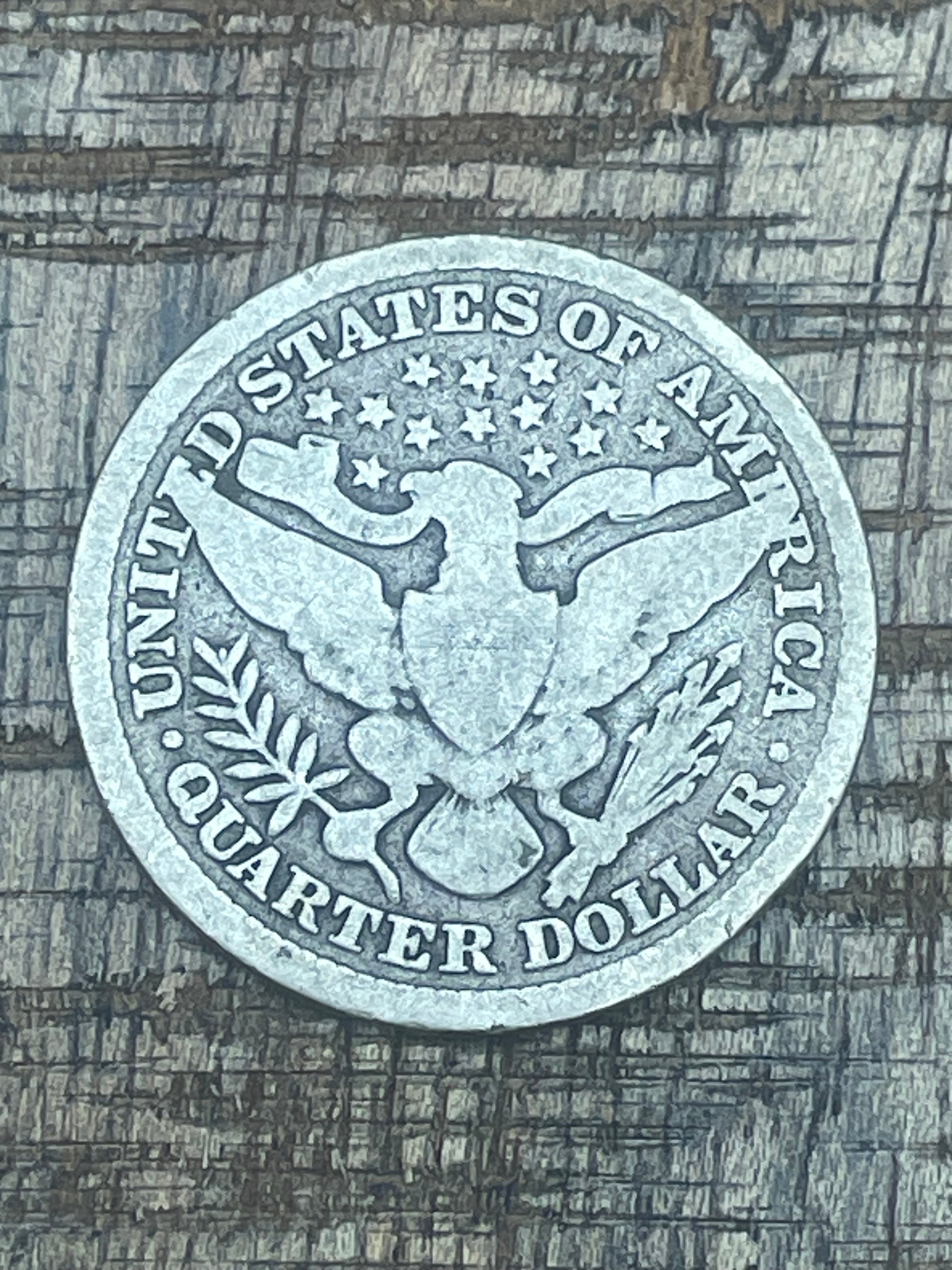 1895 25C US Barber Quarter Dollar