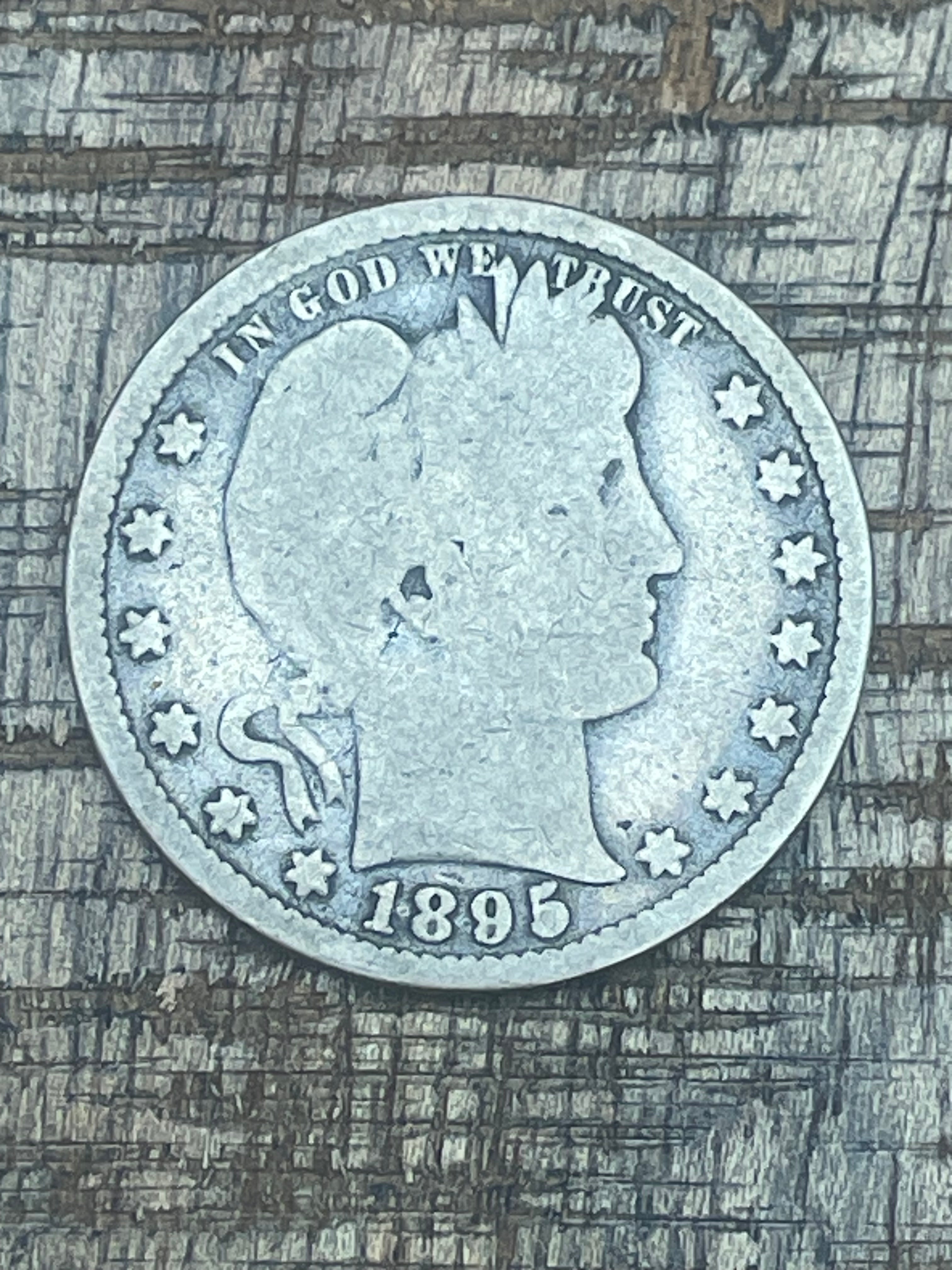 1895 25C US Barber Quarter Dollar