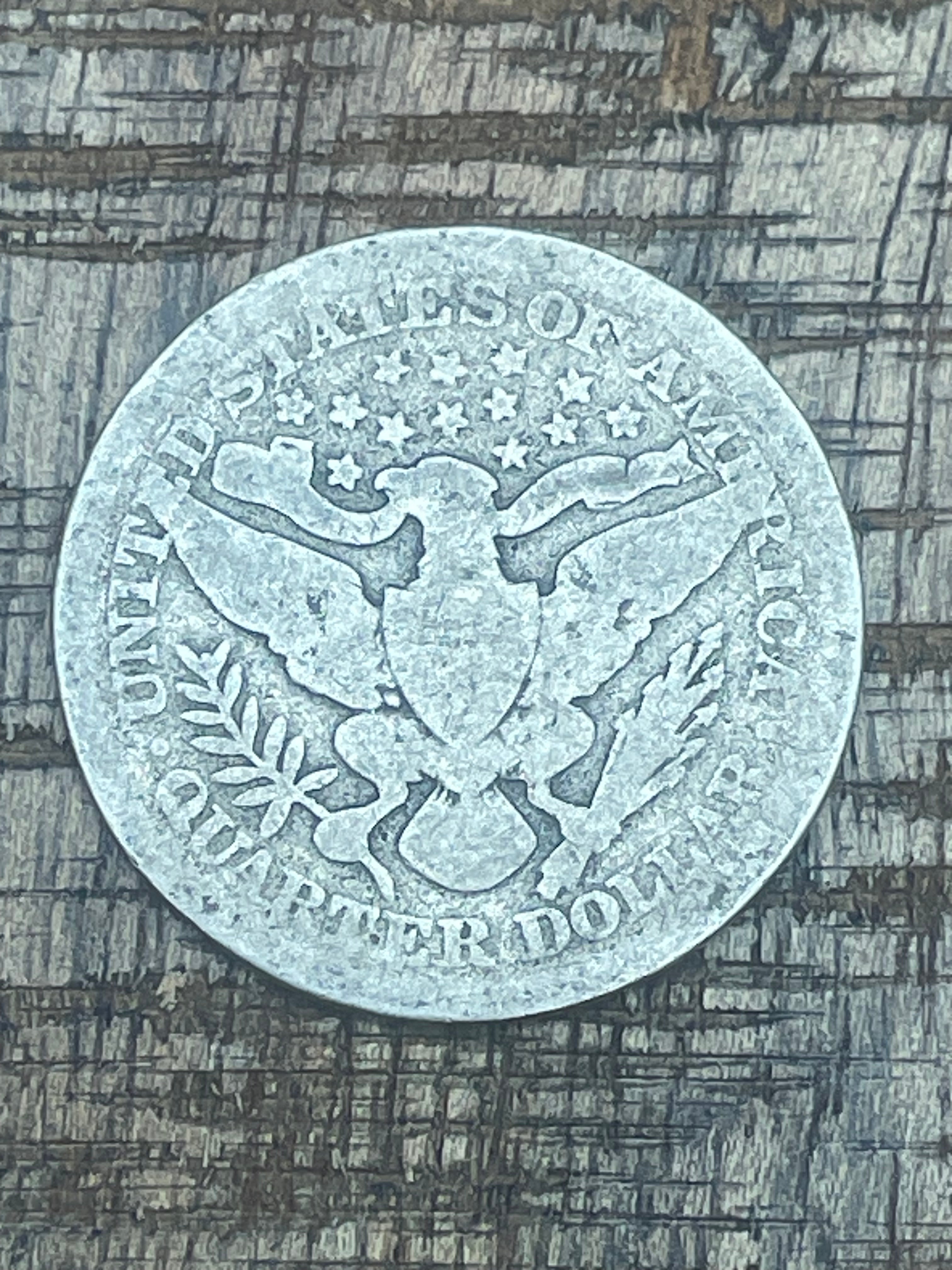 1898 25C US Barber Quarter Dollar