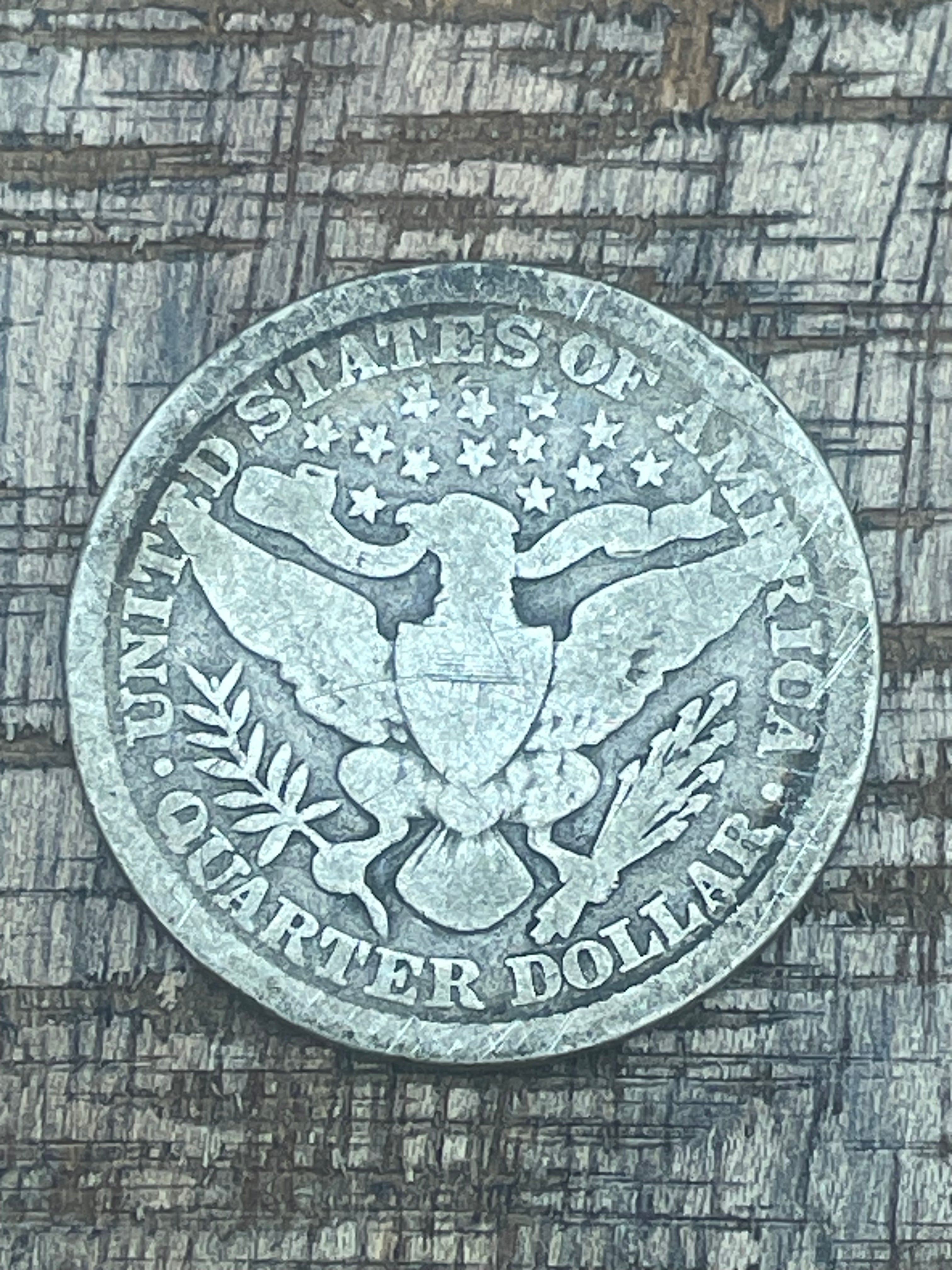 1898 25C US Barber Quarter Dollar