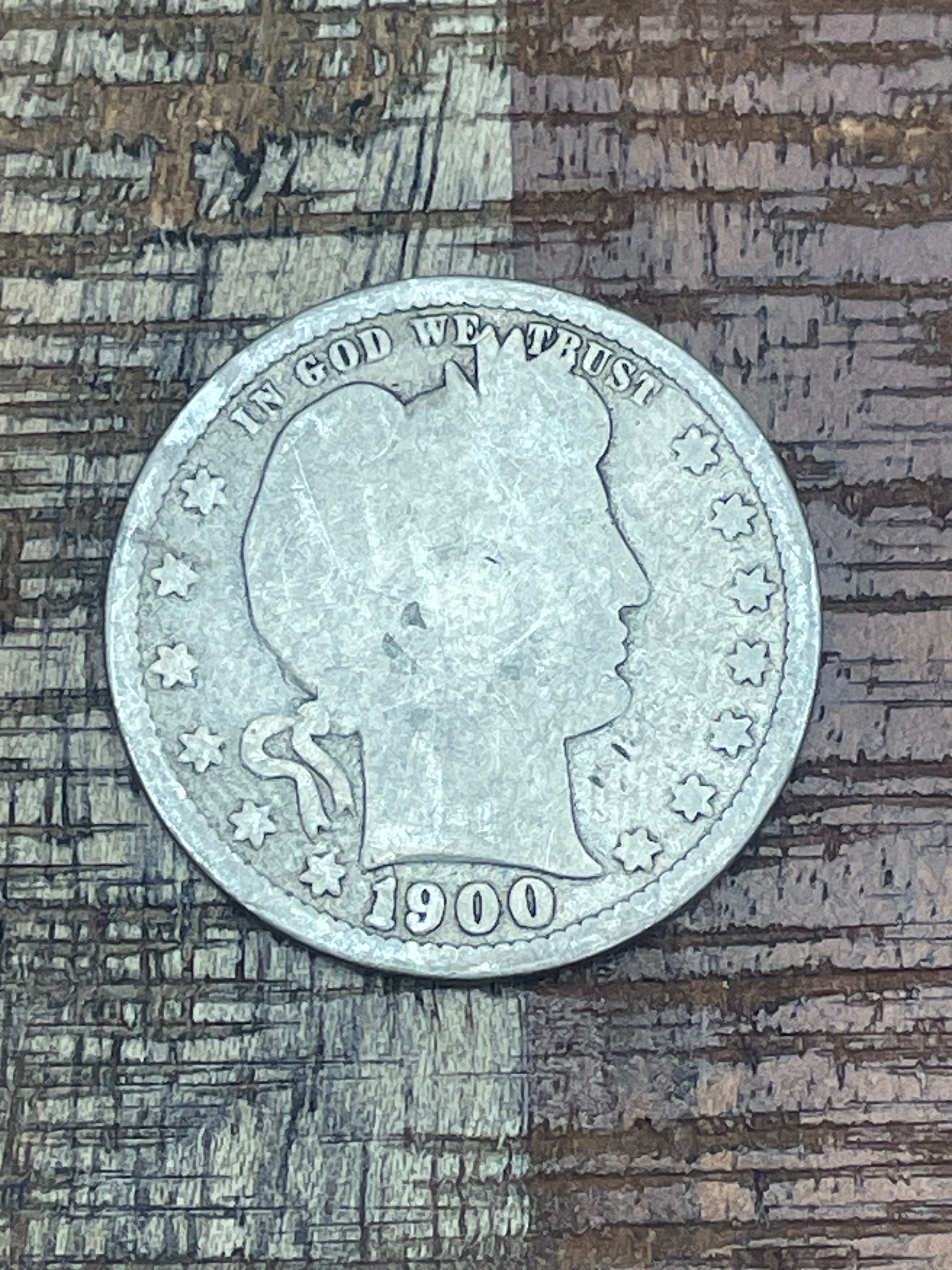 1900 25C US Barber Quarter Dollar