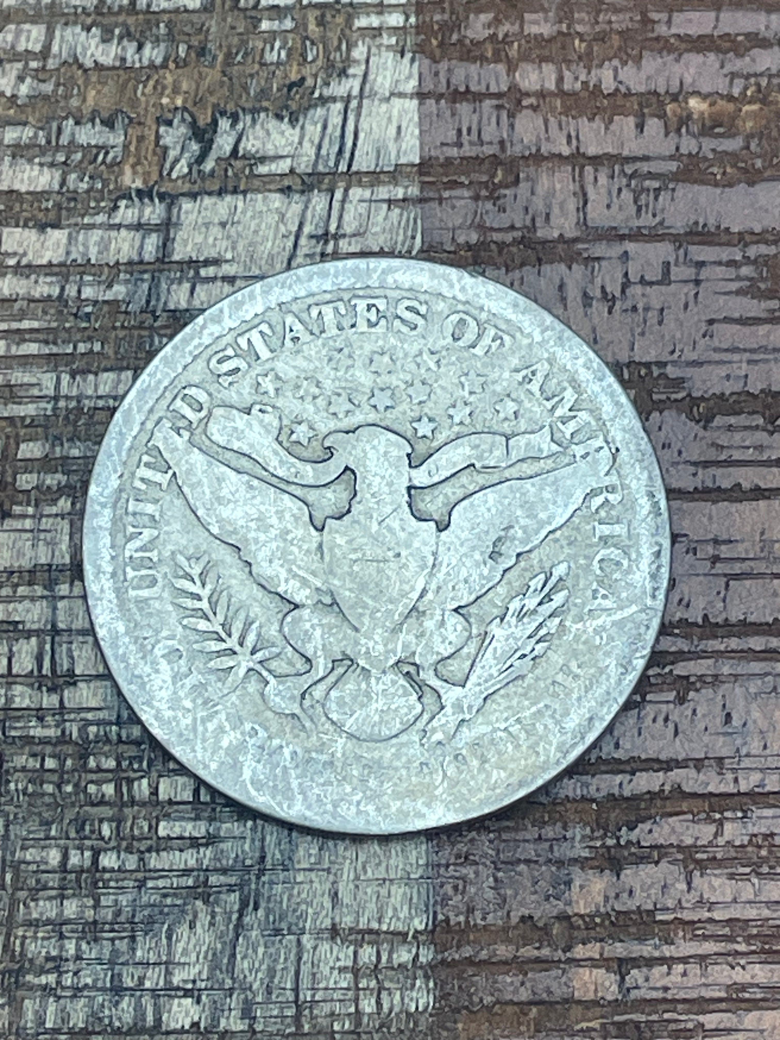 1900 25C US Barber Quarter Dollar