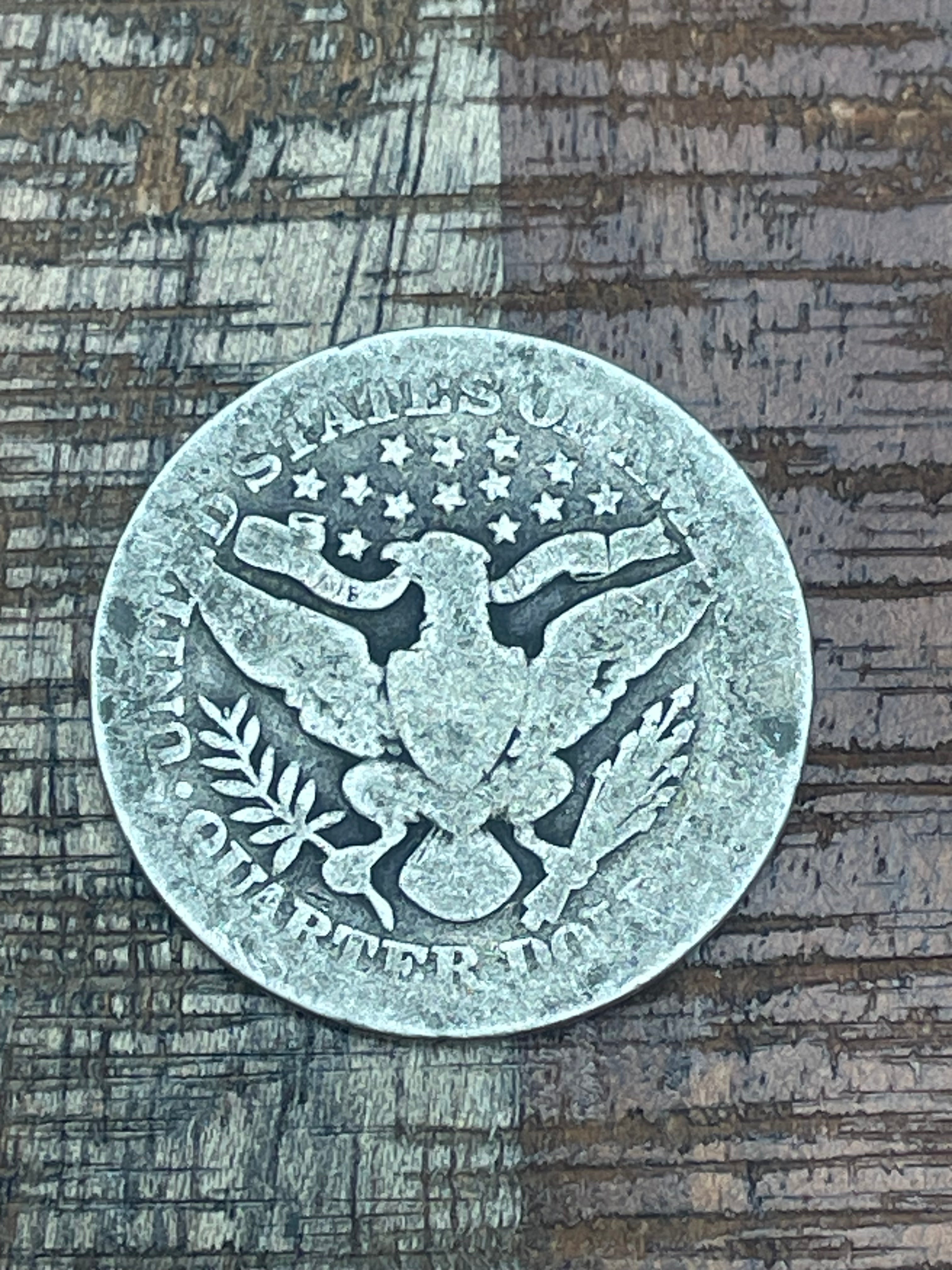 1904 25C US Barber Quarter Dollar