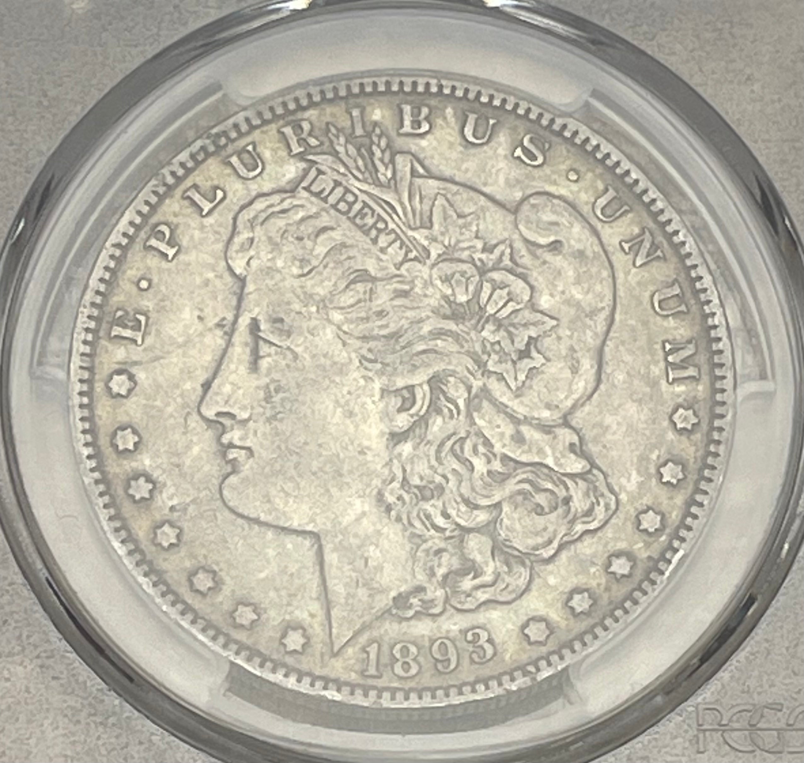 1893-O $1 US Morgan Silver Dollar ~ PCGS XF45