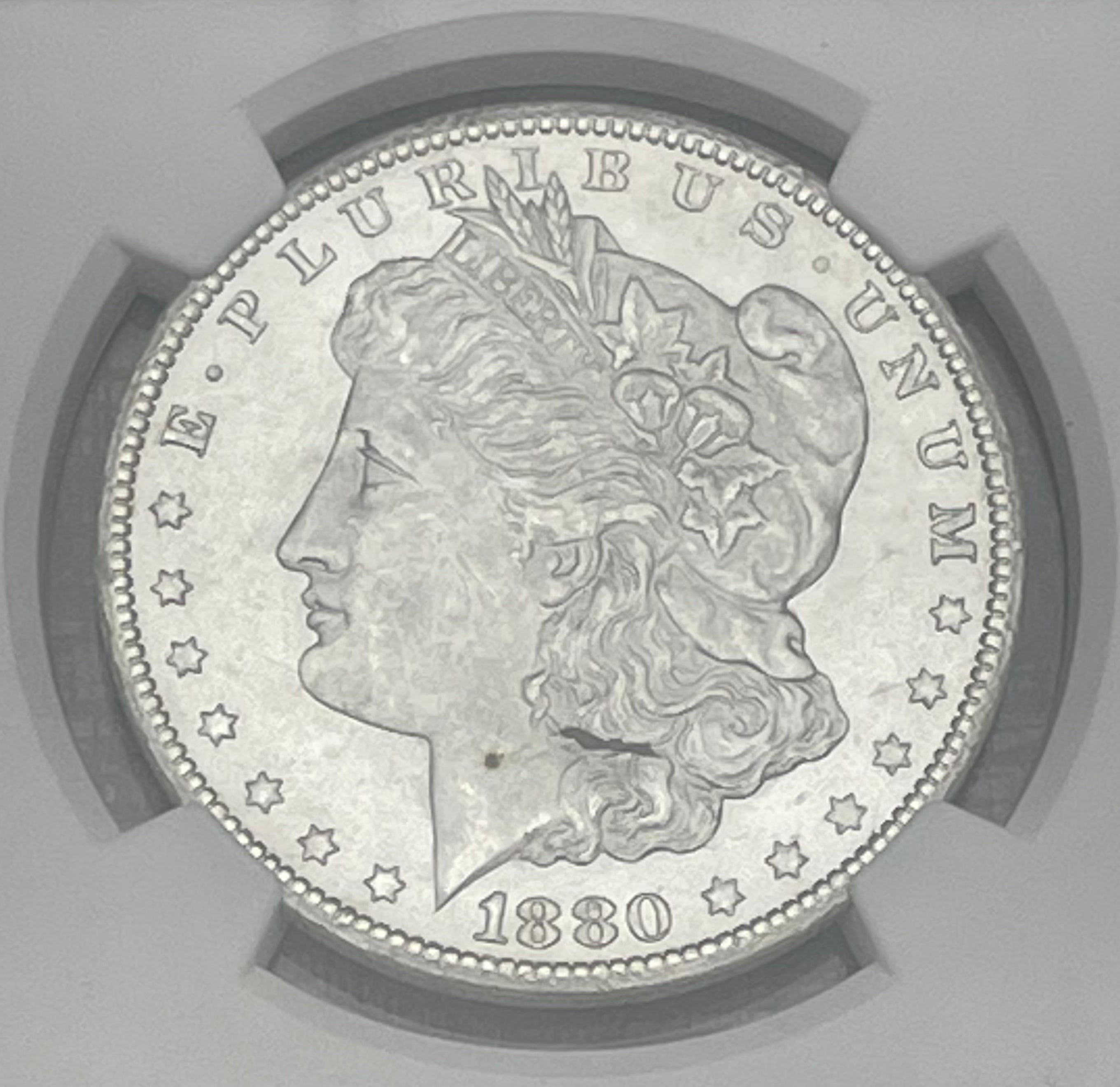 1880-CC $1 US Morgan Silver Dollar ~ NGC MS63