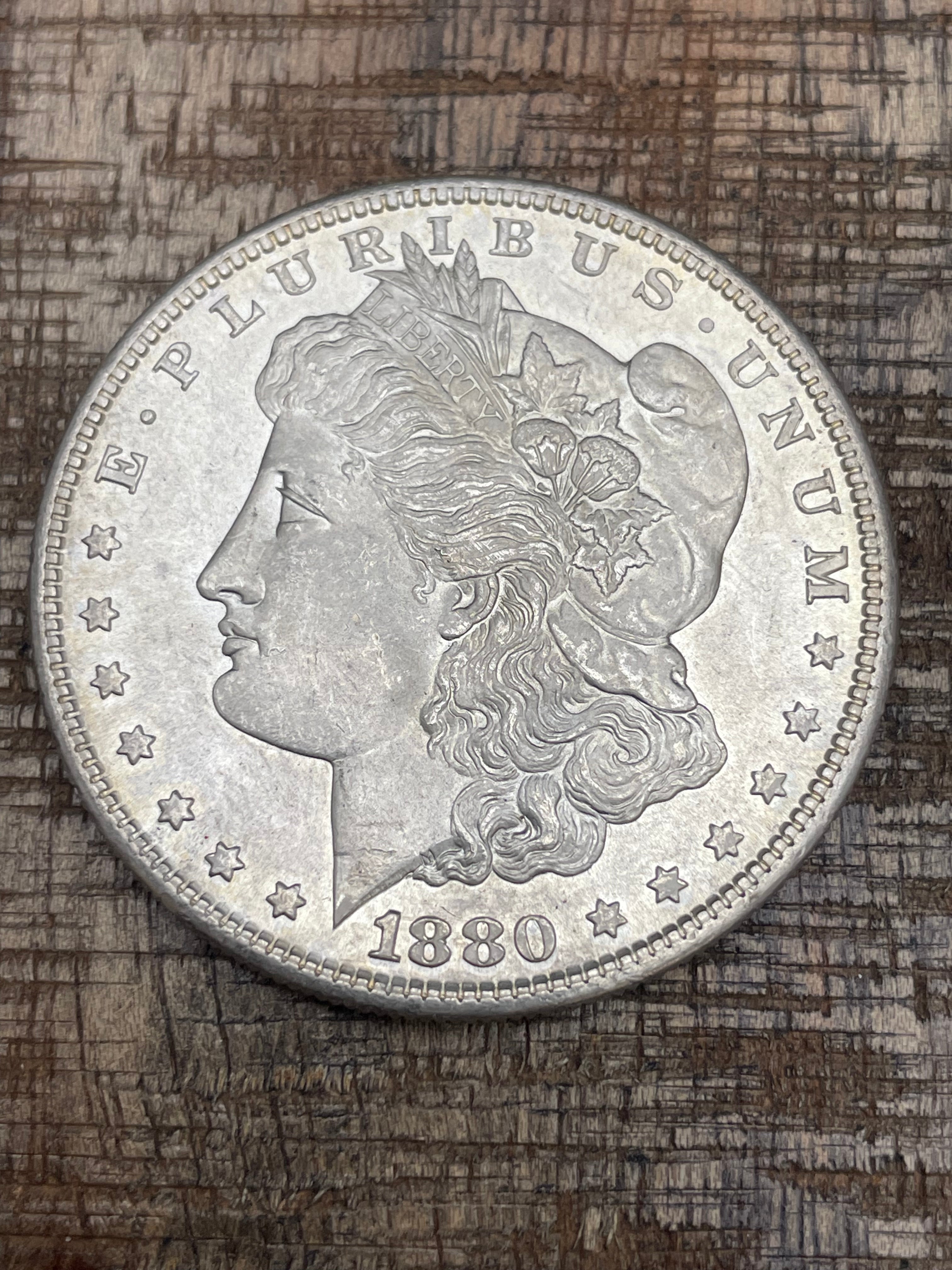1880-S $1 US Morgan Silver Dollar
