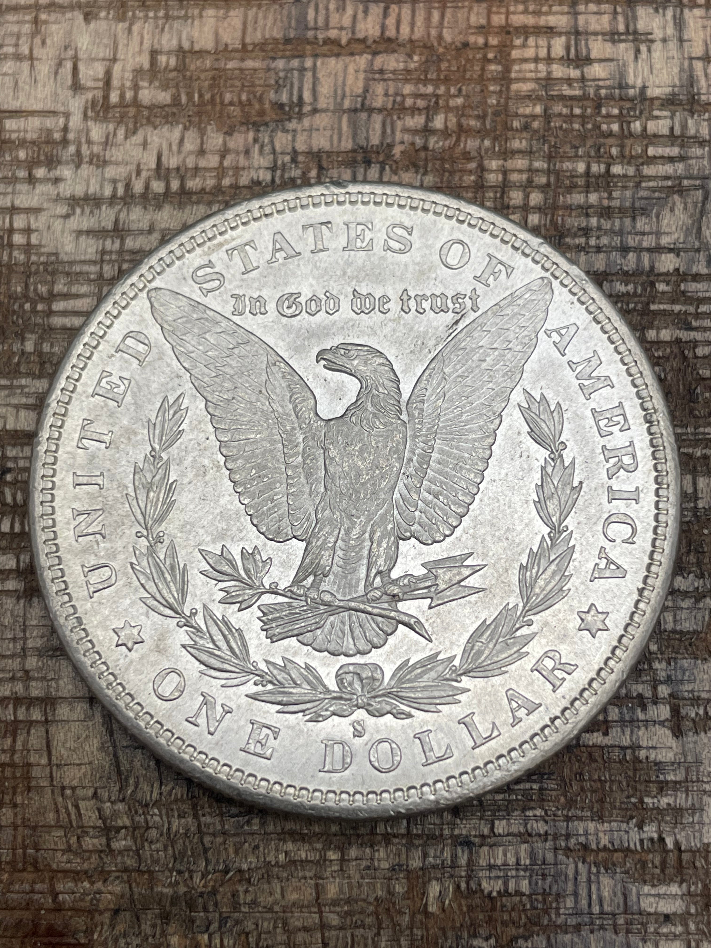 1880-S $1 US Morgan Silver Dollar