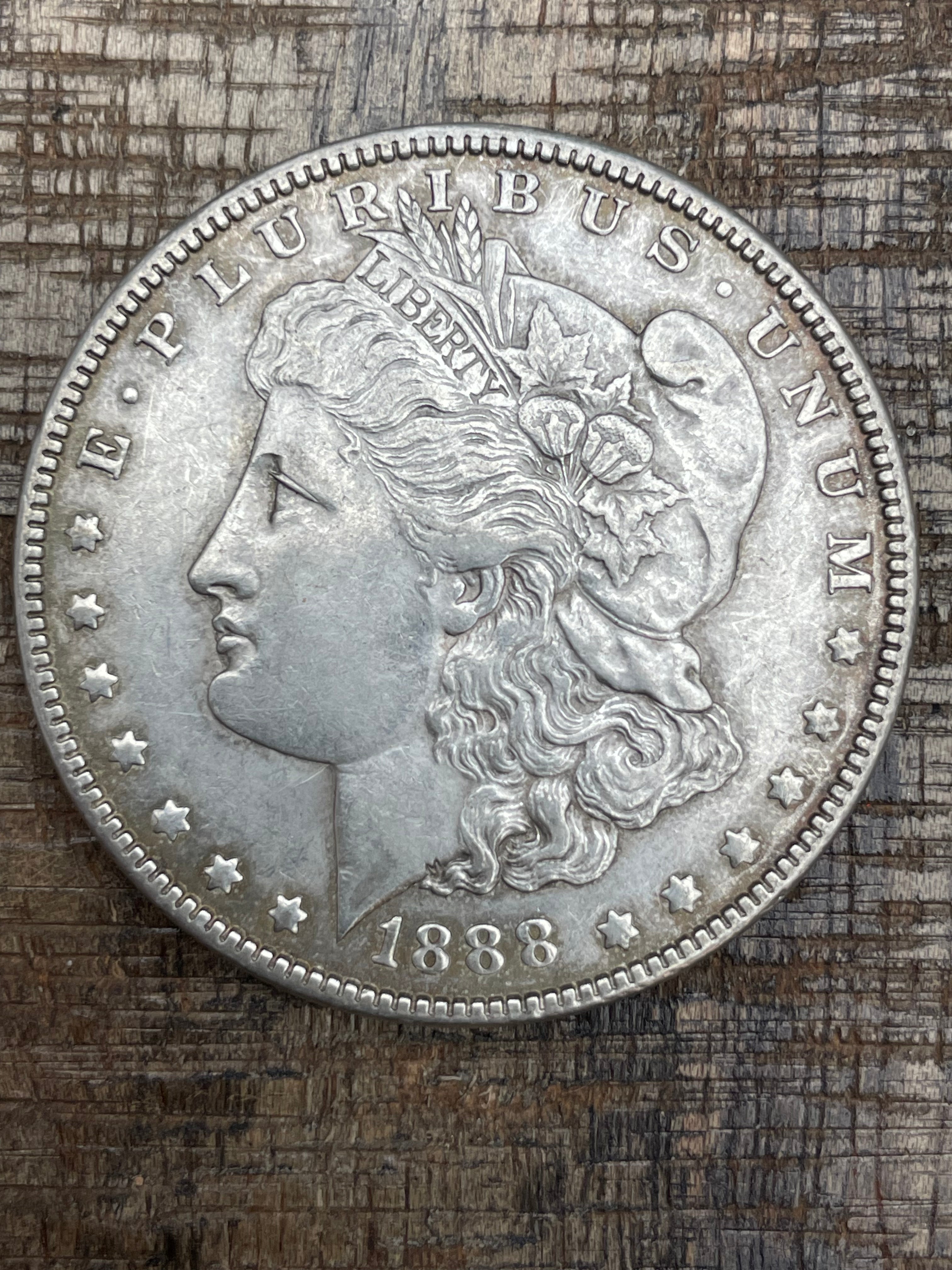 1888 $1 US Morgan Silver Dollar