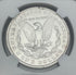 1889 $1 US Morgan Silver Dollar ~ Top-100 ~ VAM-22 BAR WING ~ NGC AU Details - Cleaned