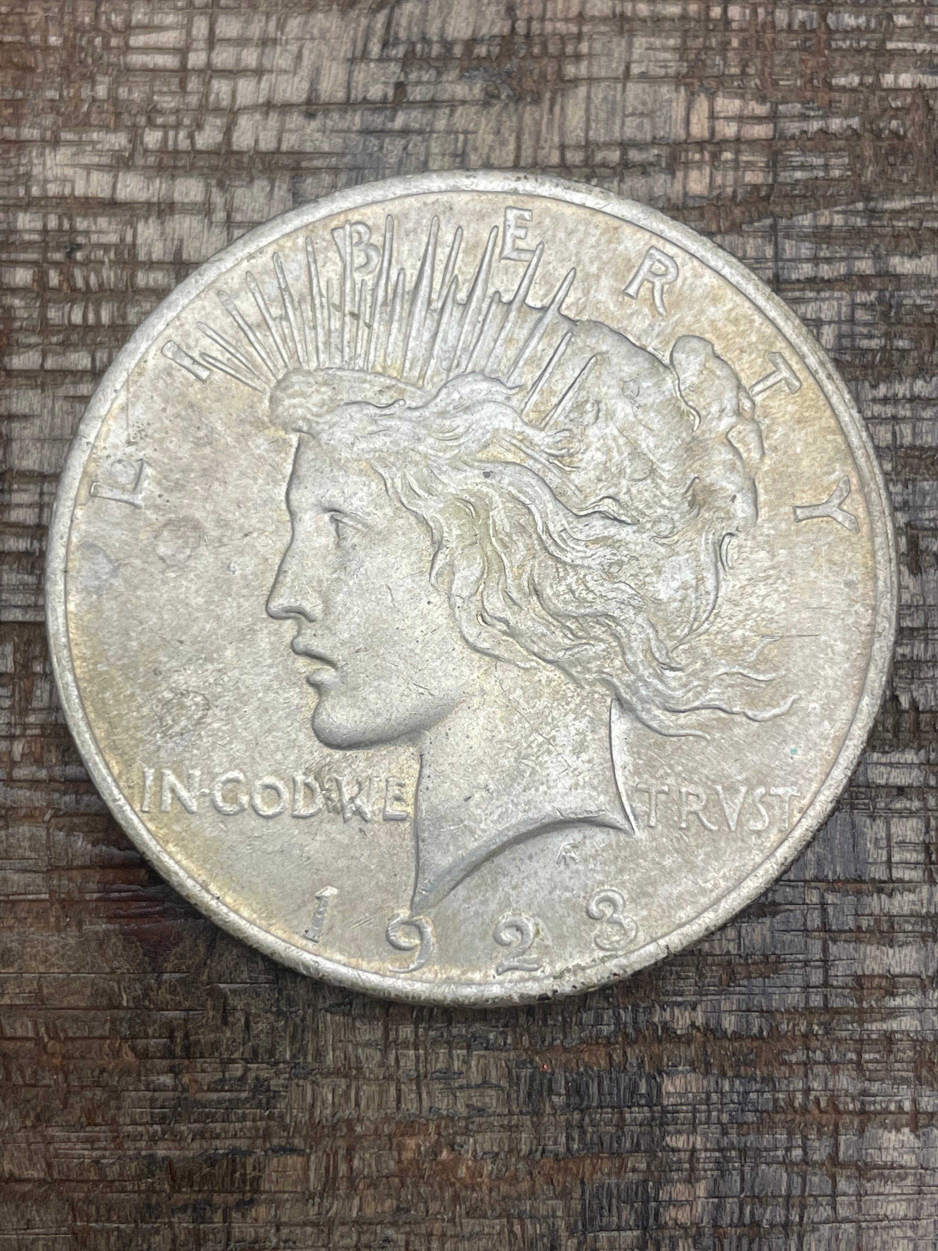 1923 $1 US Silver Peace Dollar