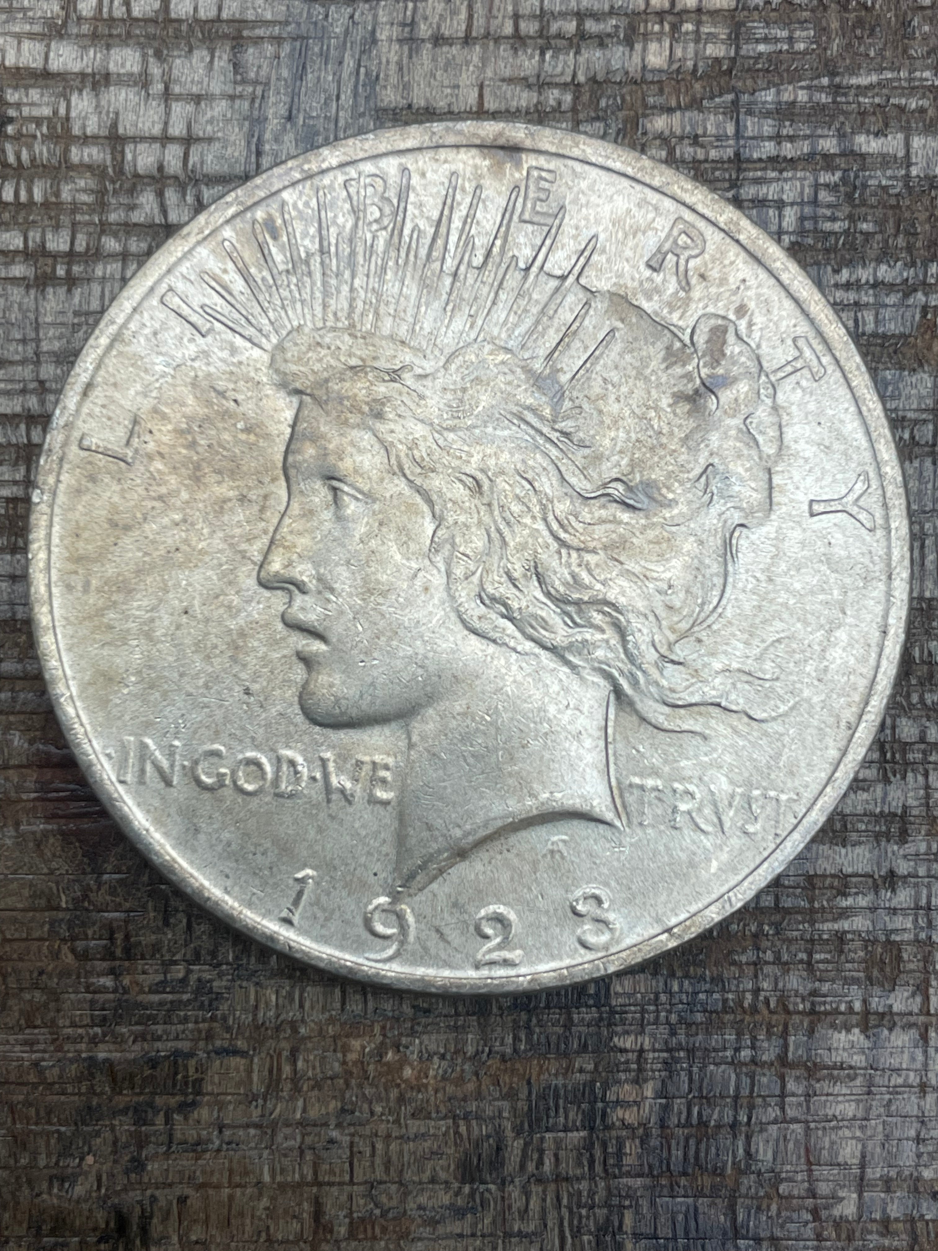 1923 $1 US Silver Peace Dollar
