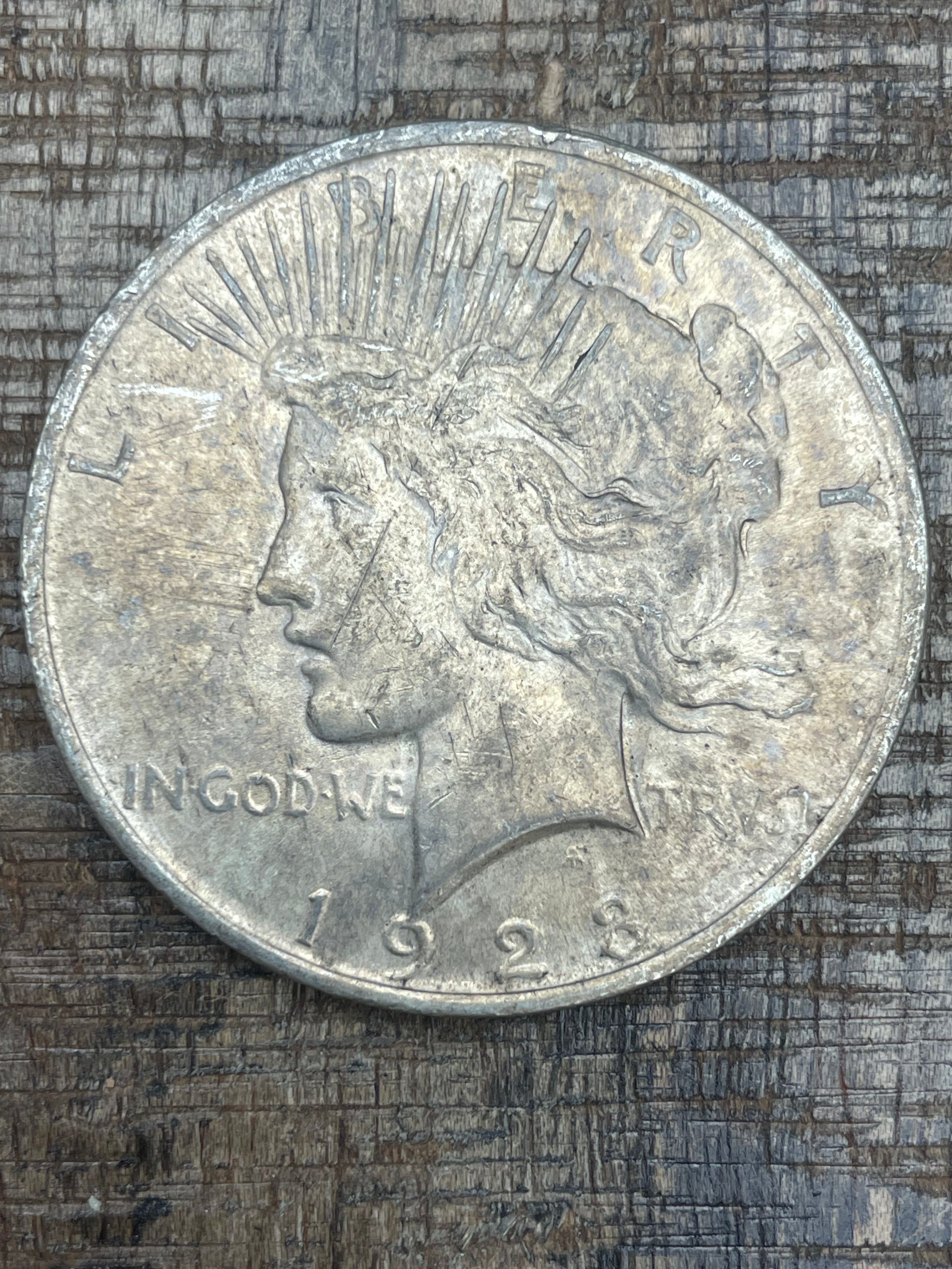 1923 $1 US Silver Peace Dollar
