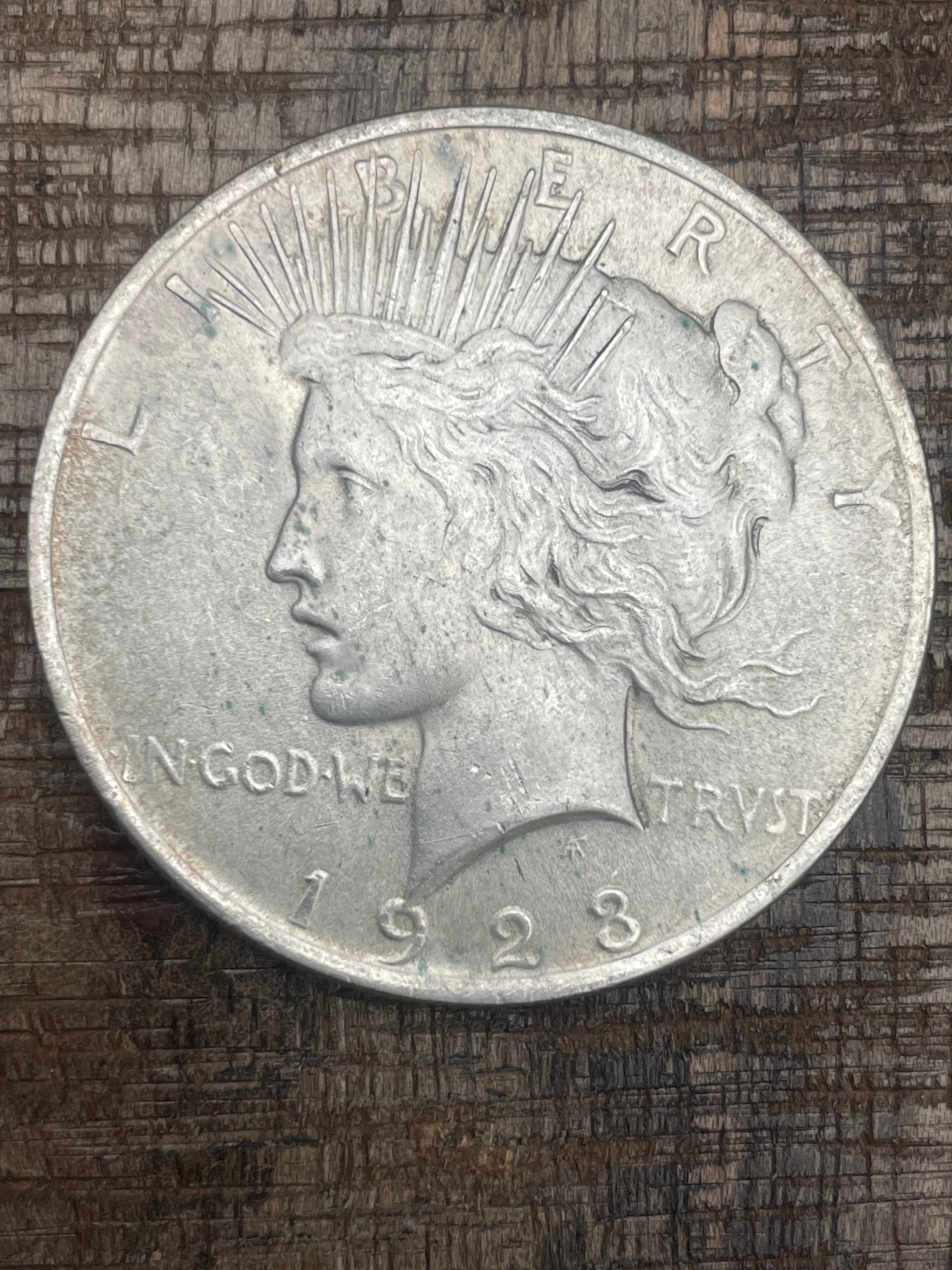 1923 $1 US Silver Peace Dollar