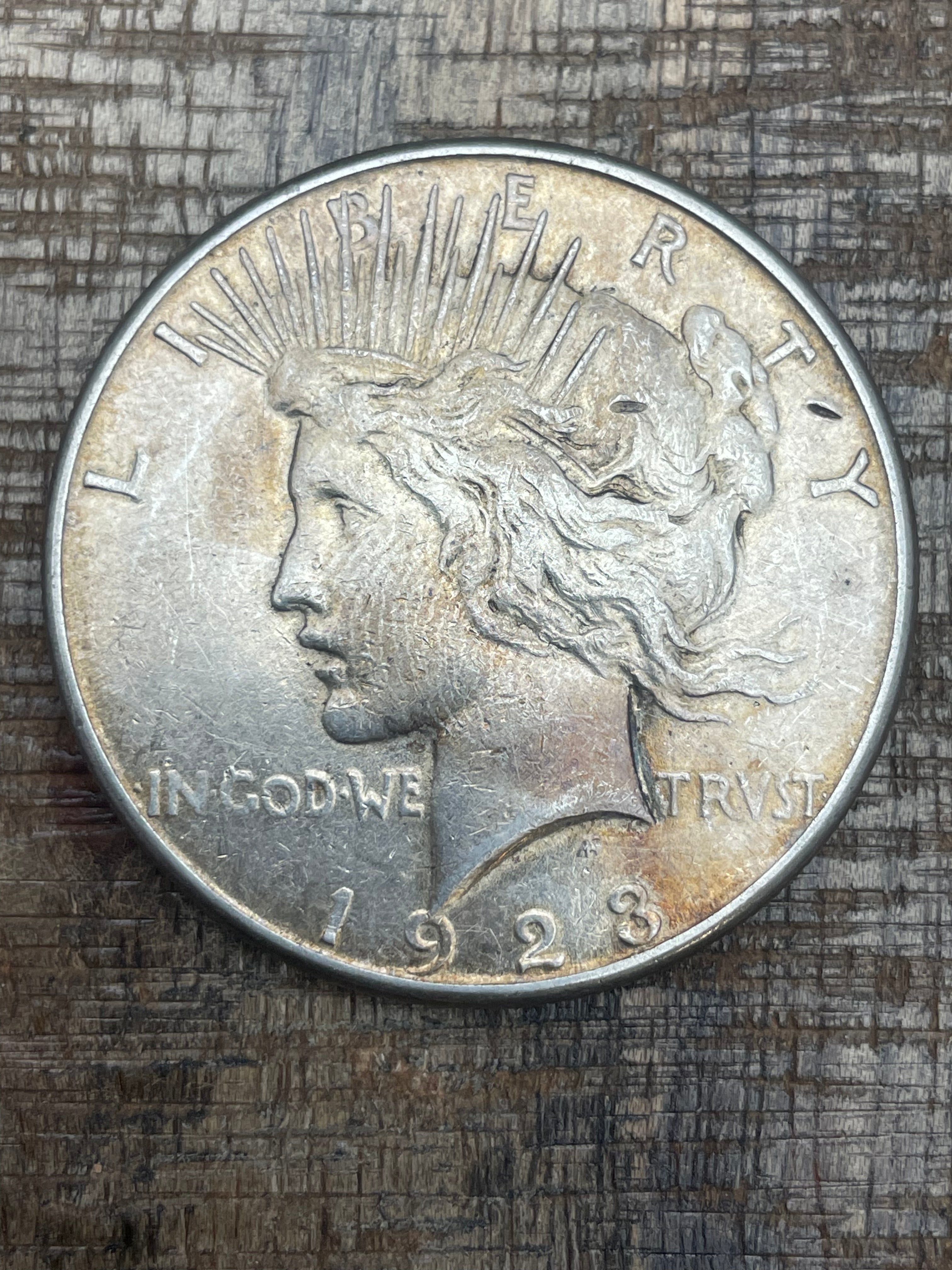 1923-S $1 US Silver Peace Dollar