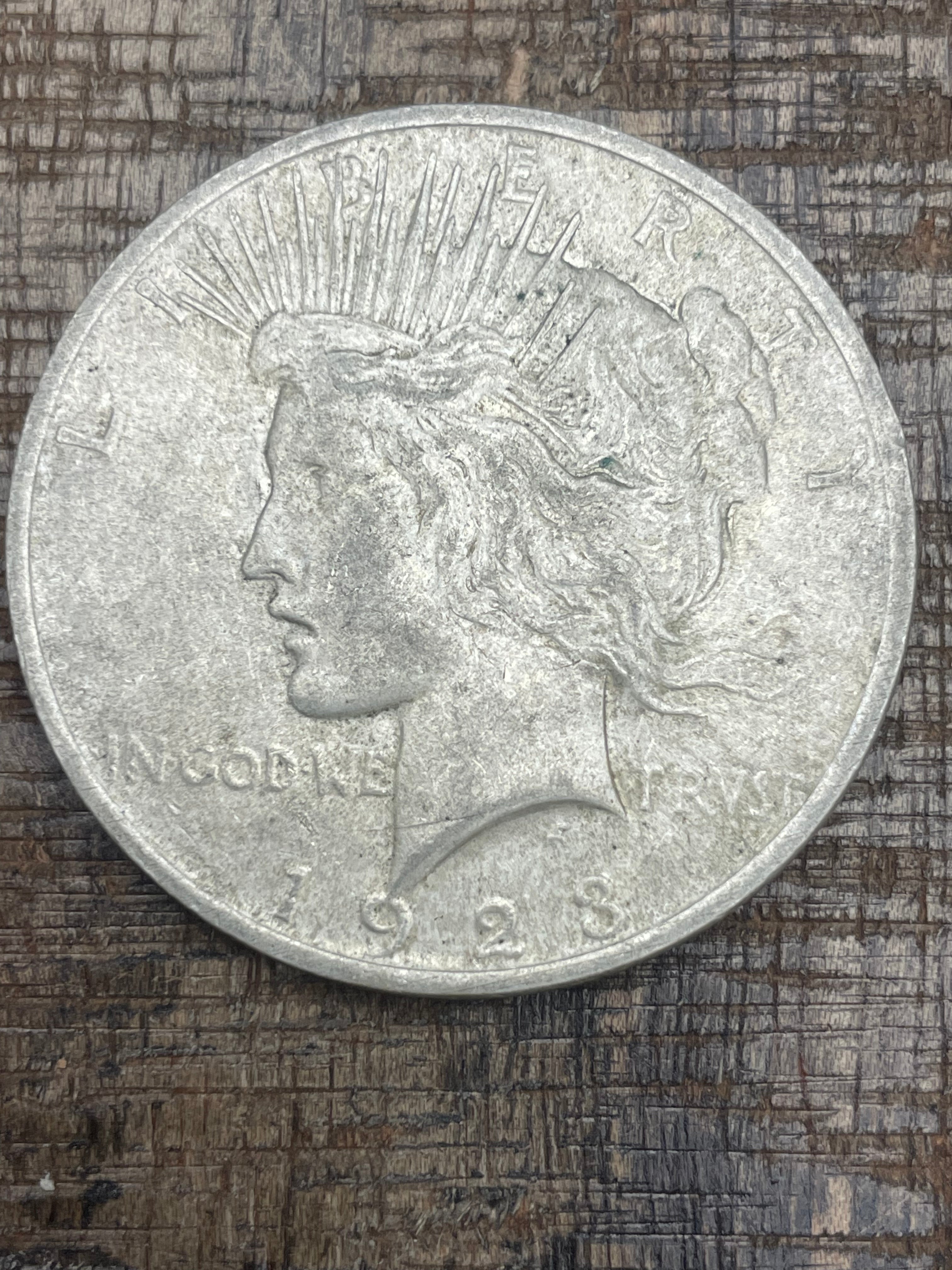 1923 $1 US Silver Peace Dollar