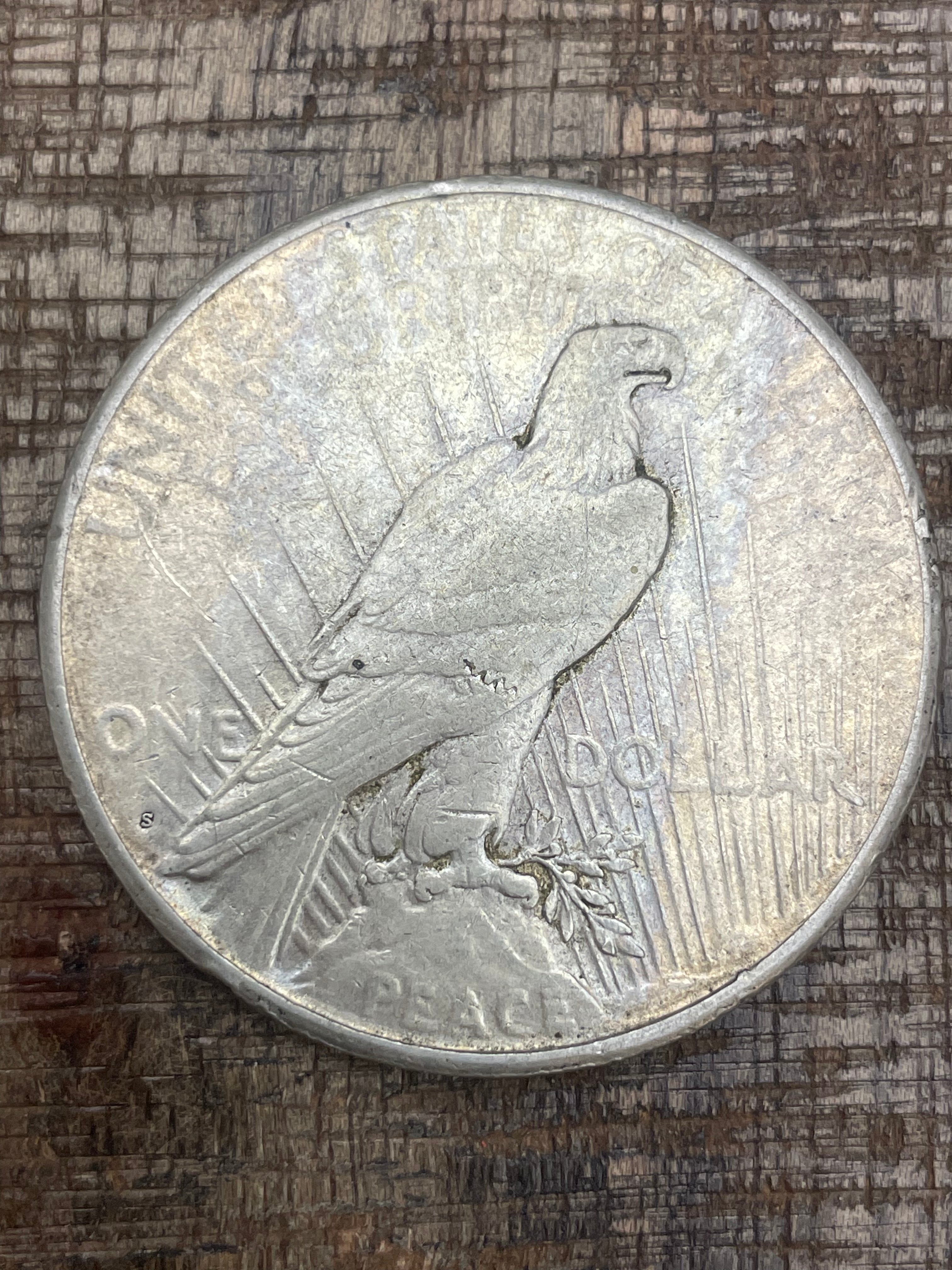1923-S $1 US Silver Peace Dollar