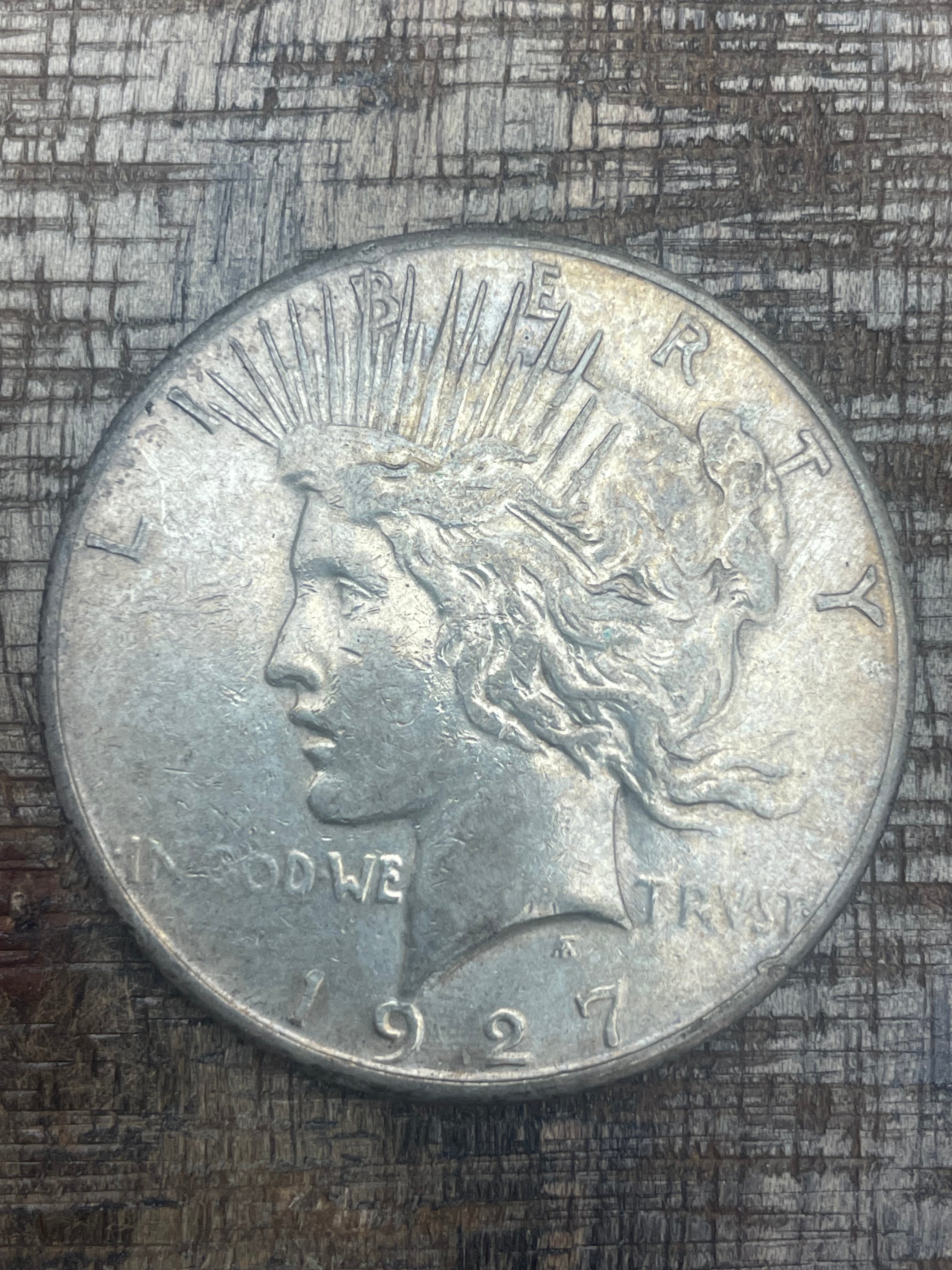 1927-S $1 US Silver Peace Dollar