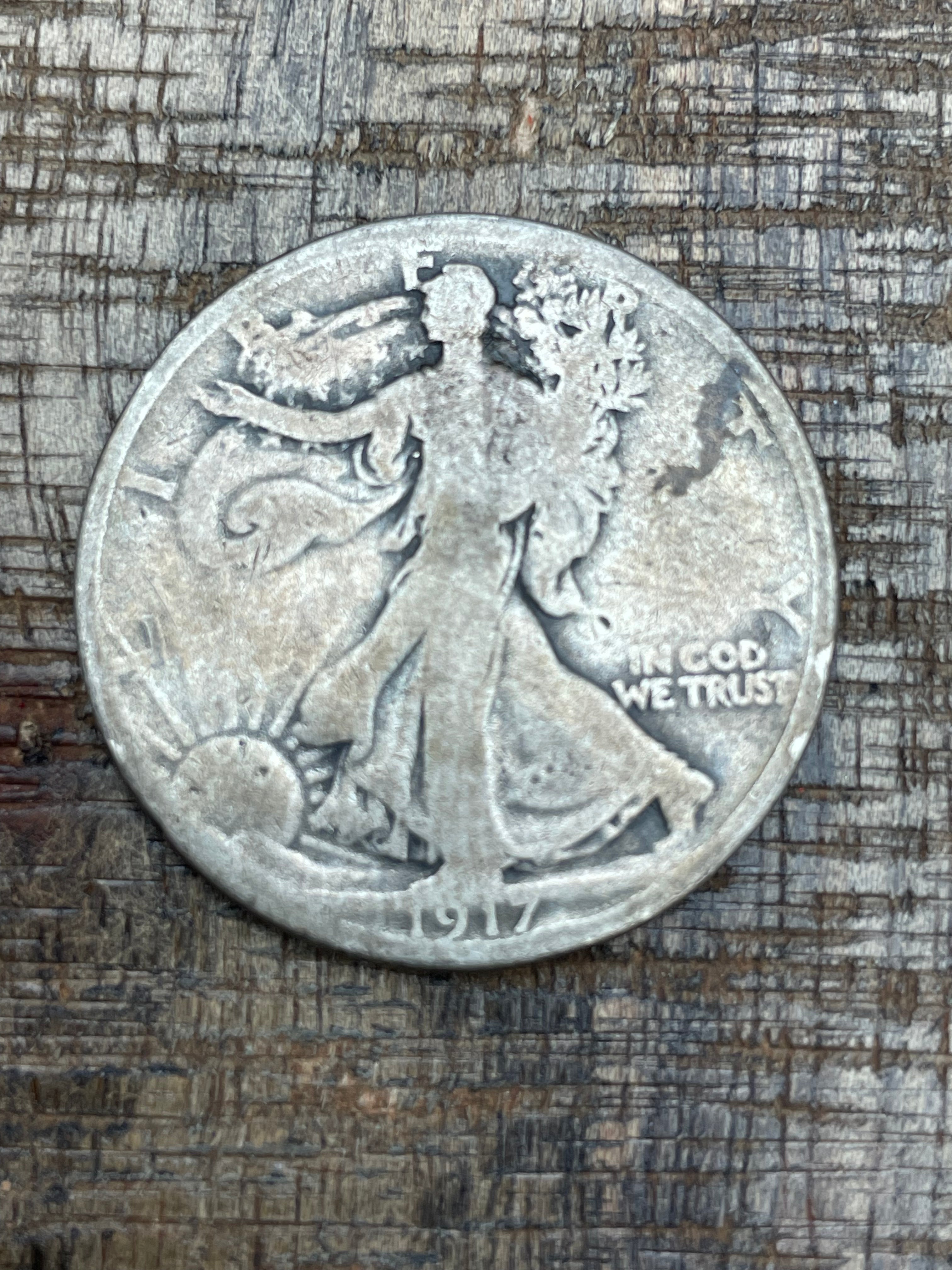 1917 50C US Walking Liberty Half Dollar