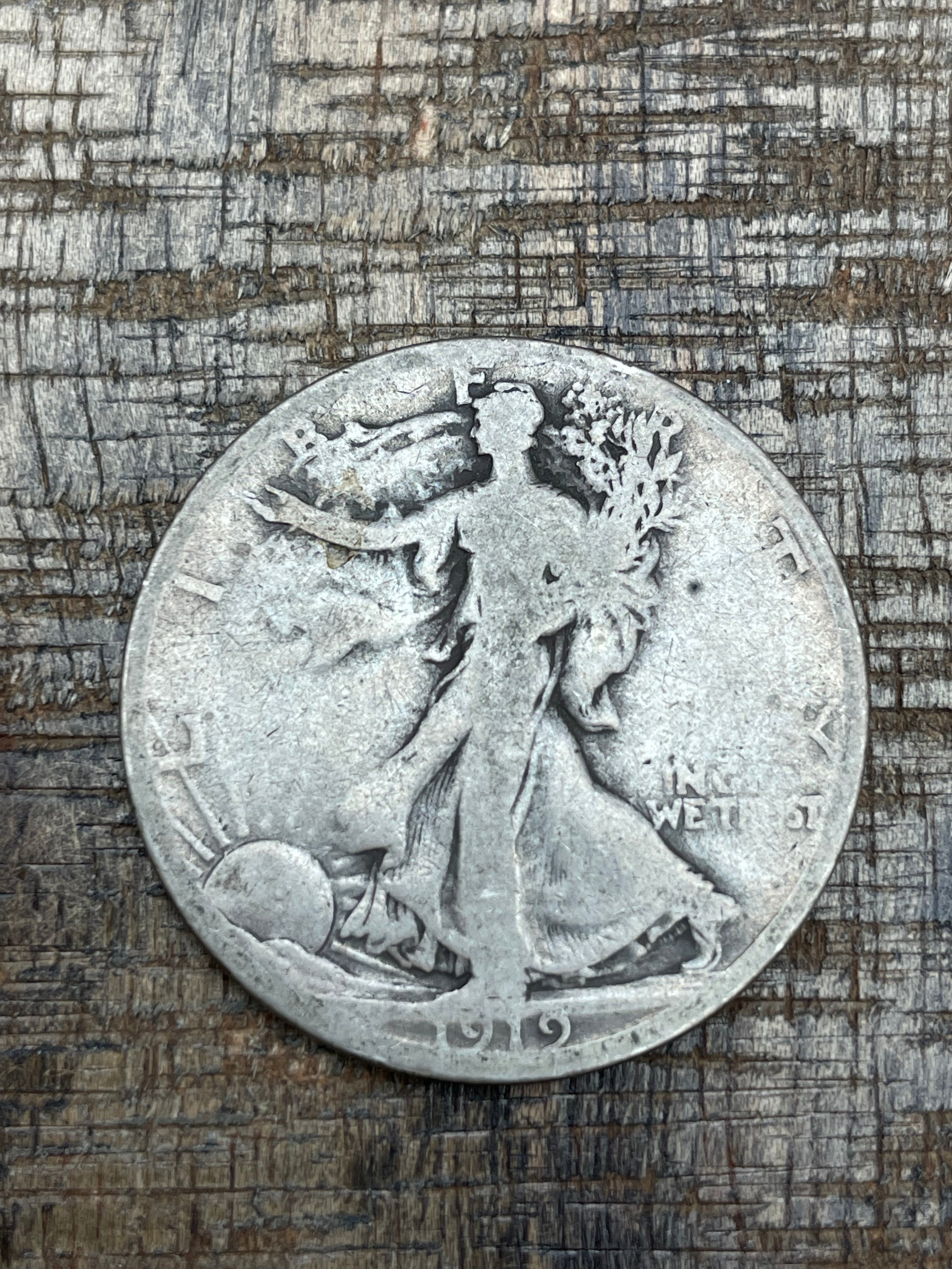 1919-S 50C US Walking Liberty Half Dollar