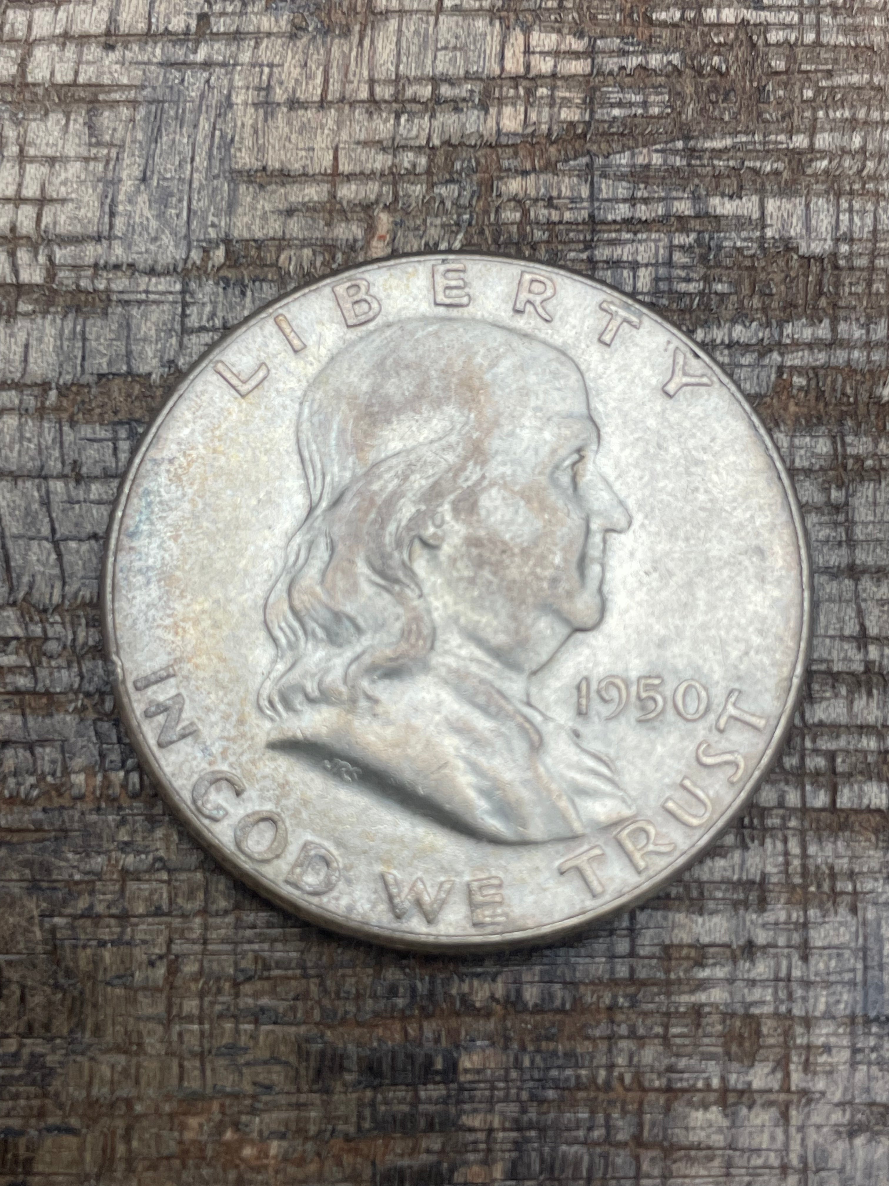 1950 50C US Franklin Half Dollar