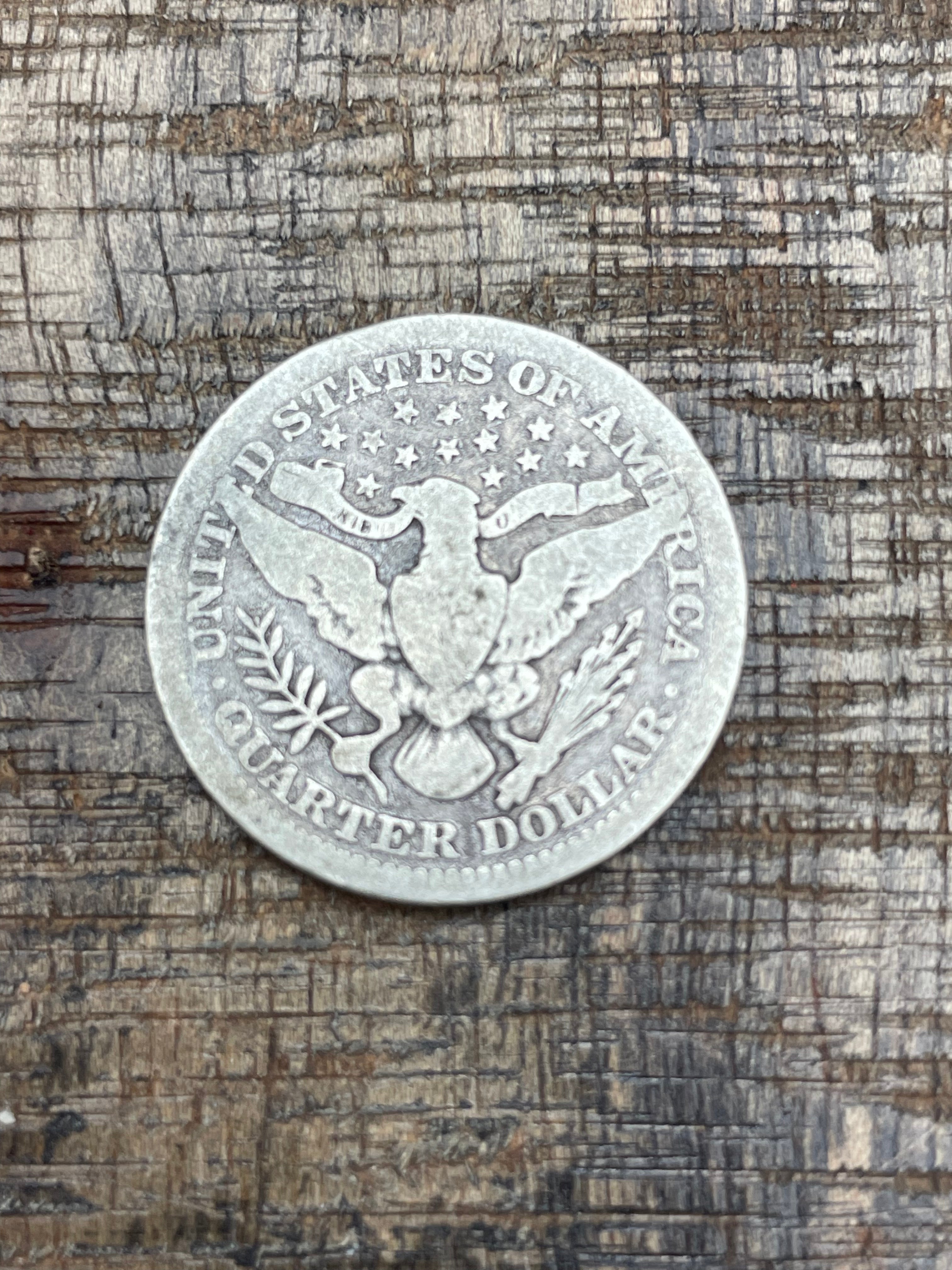 1908 25C US Barber Quarter