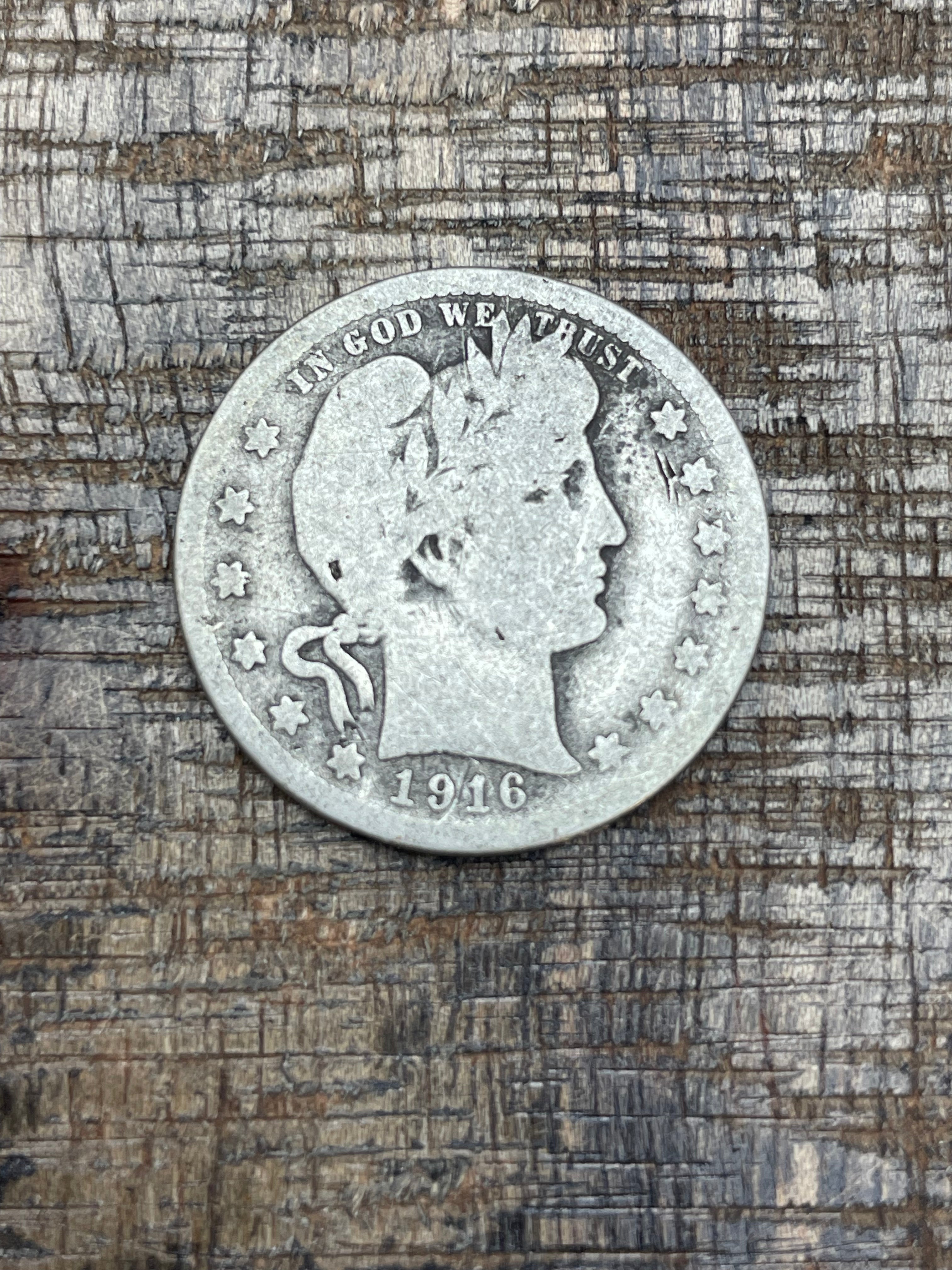 1916-D 25C US Barber Quarter