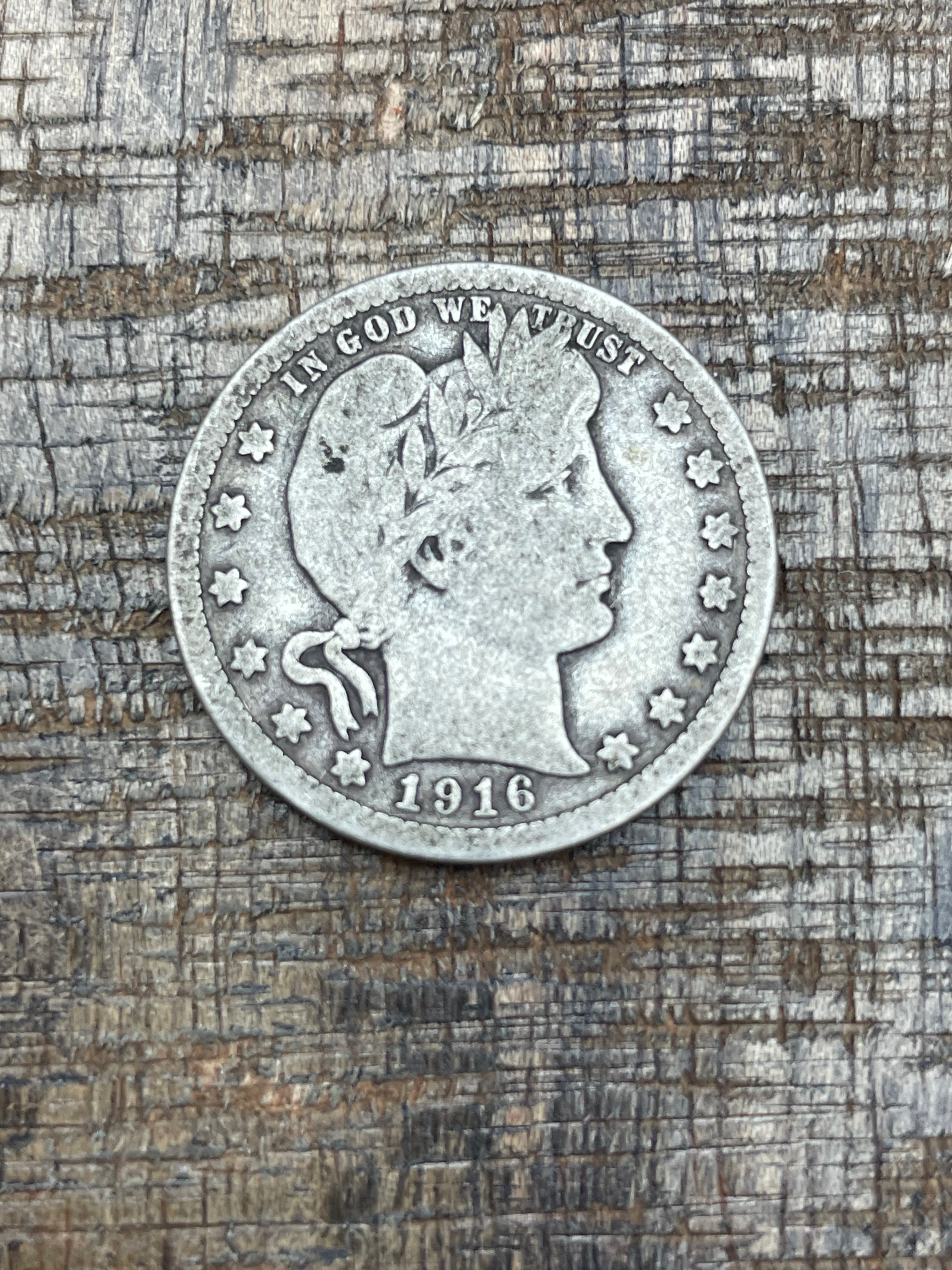 1916-D 25C US Barber Quarter