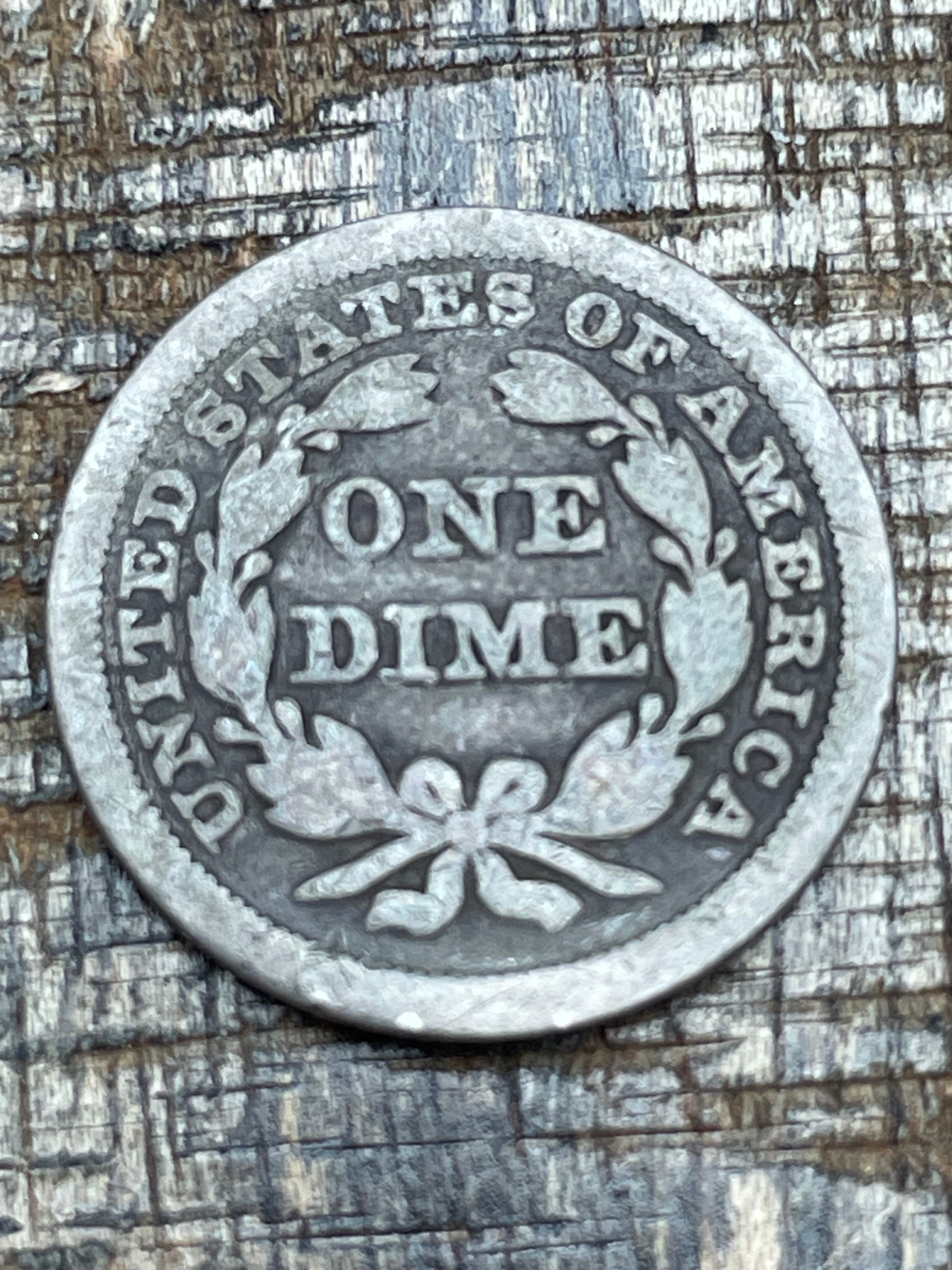 1856 10C US Seated Liberty Dime