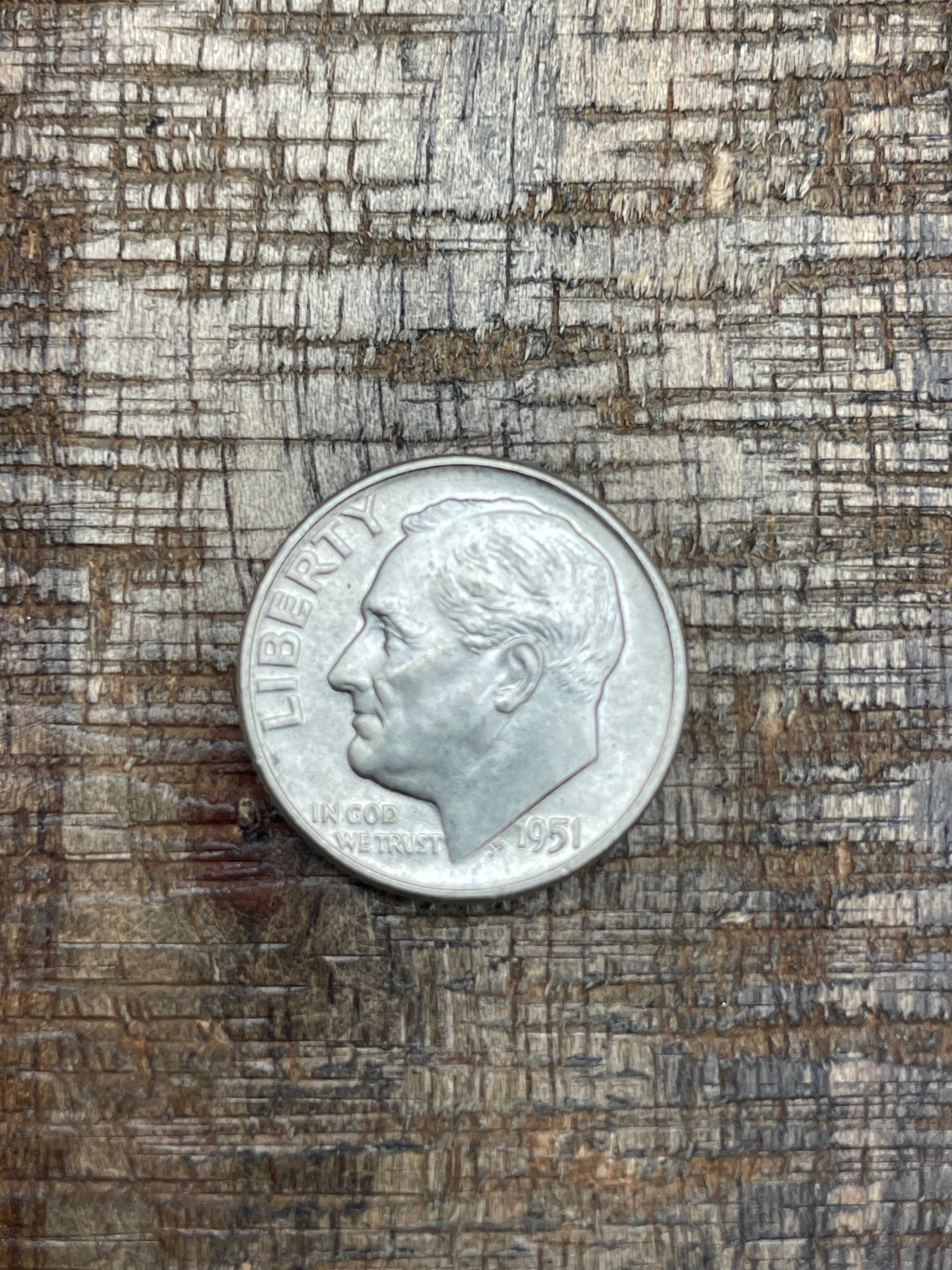 1951 10C US Roosevelt Dime