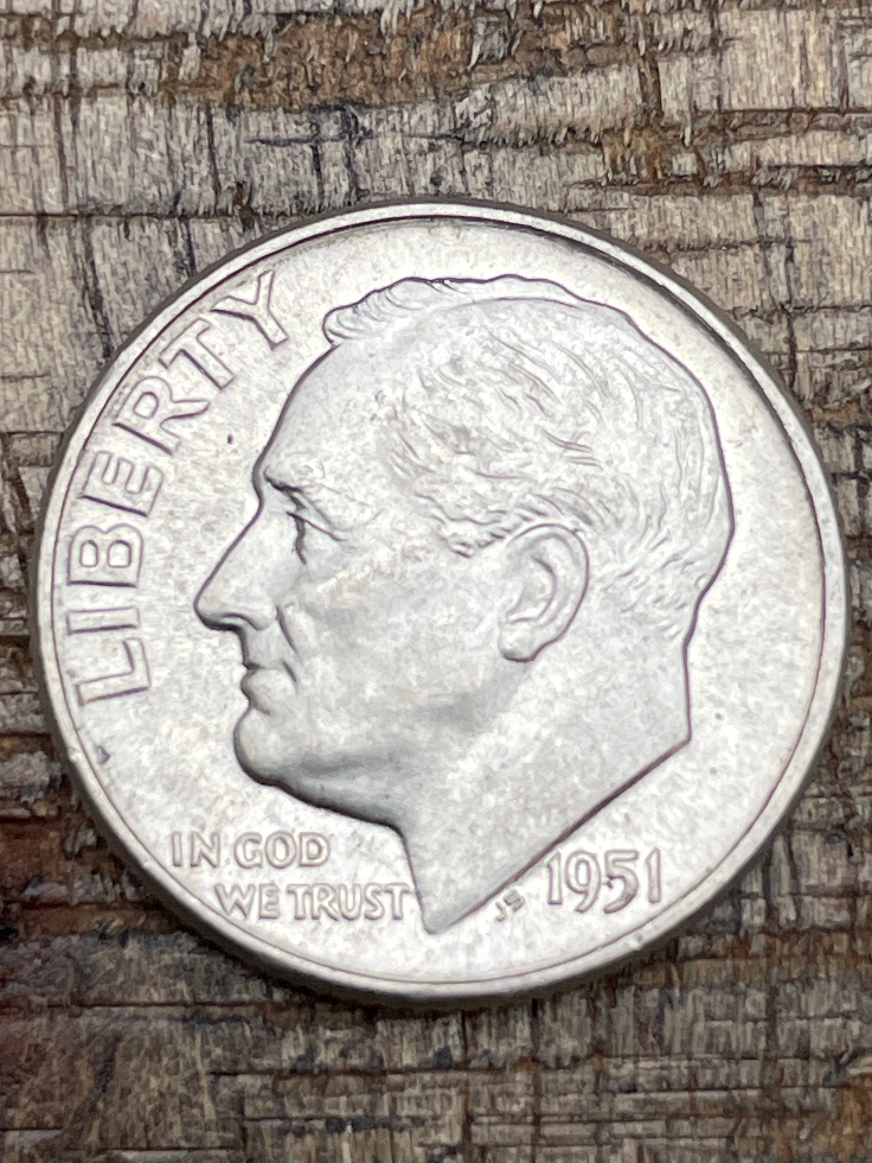 1951 10C US Roosevelt Dime