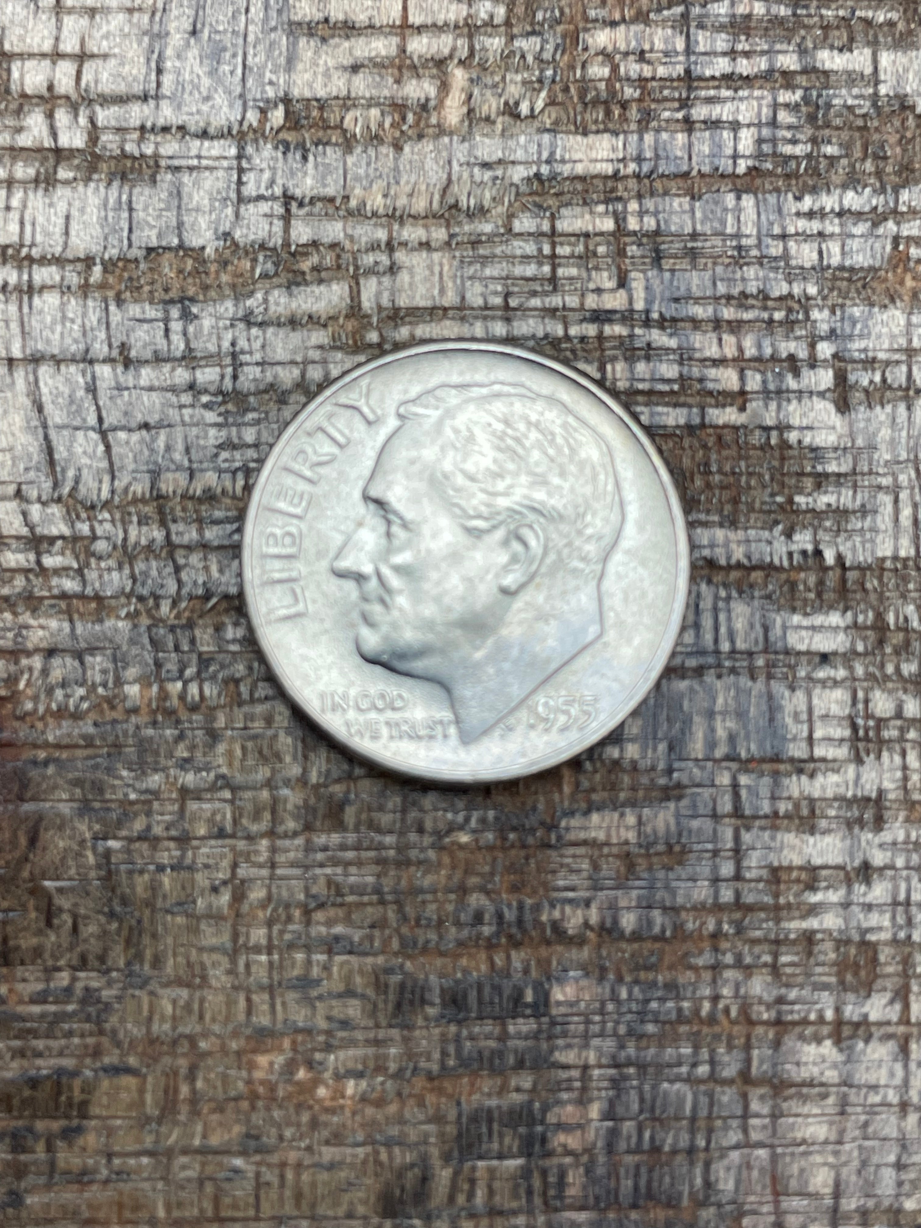1955 10C US Roosevelt Dime