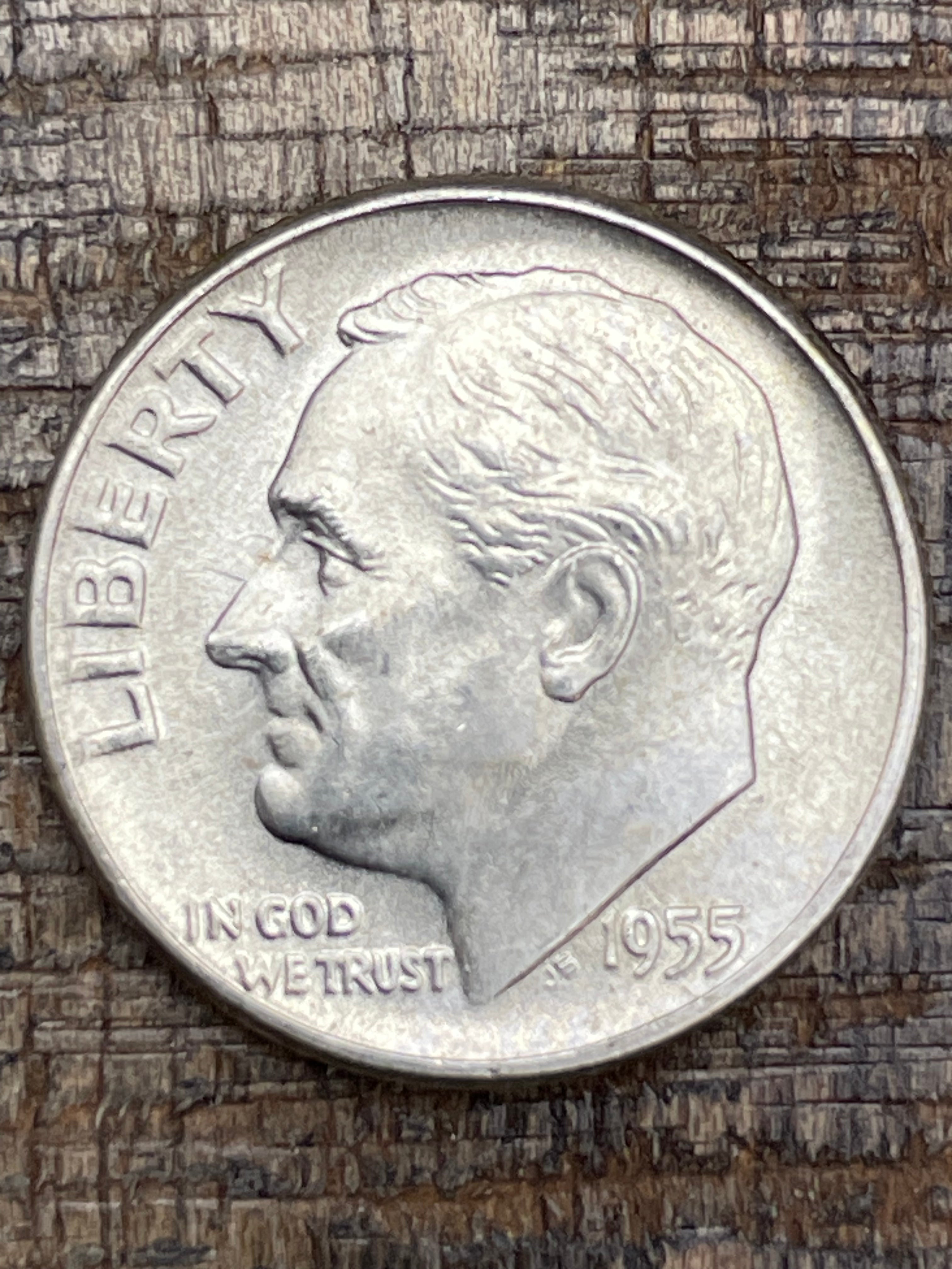 1955 10C US Roosevelt Dime