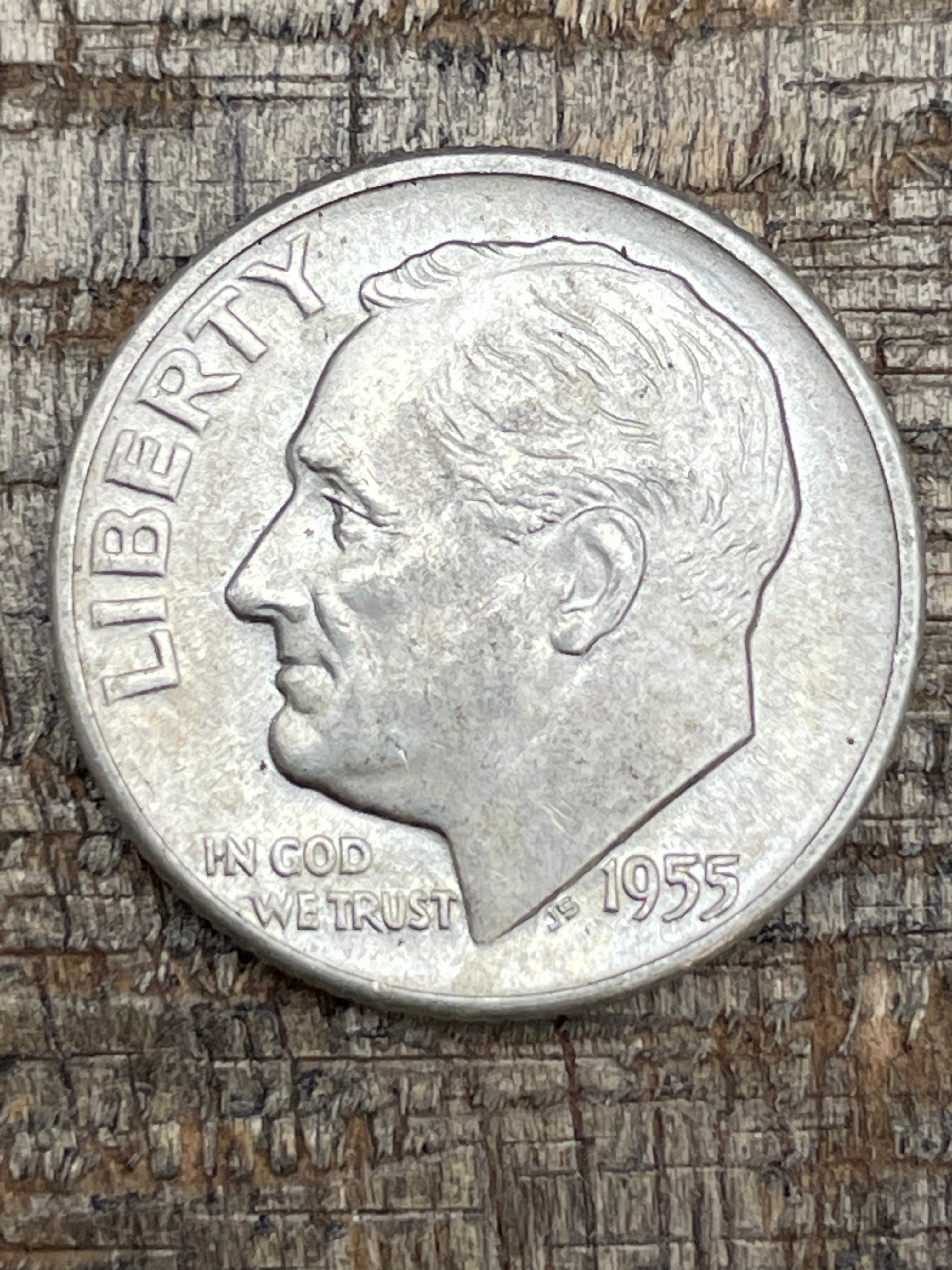 1955-D 10C US Roosevelt Dime
