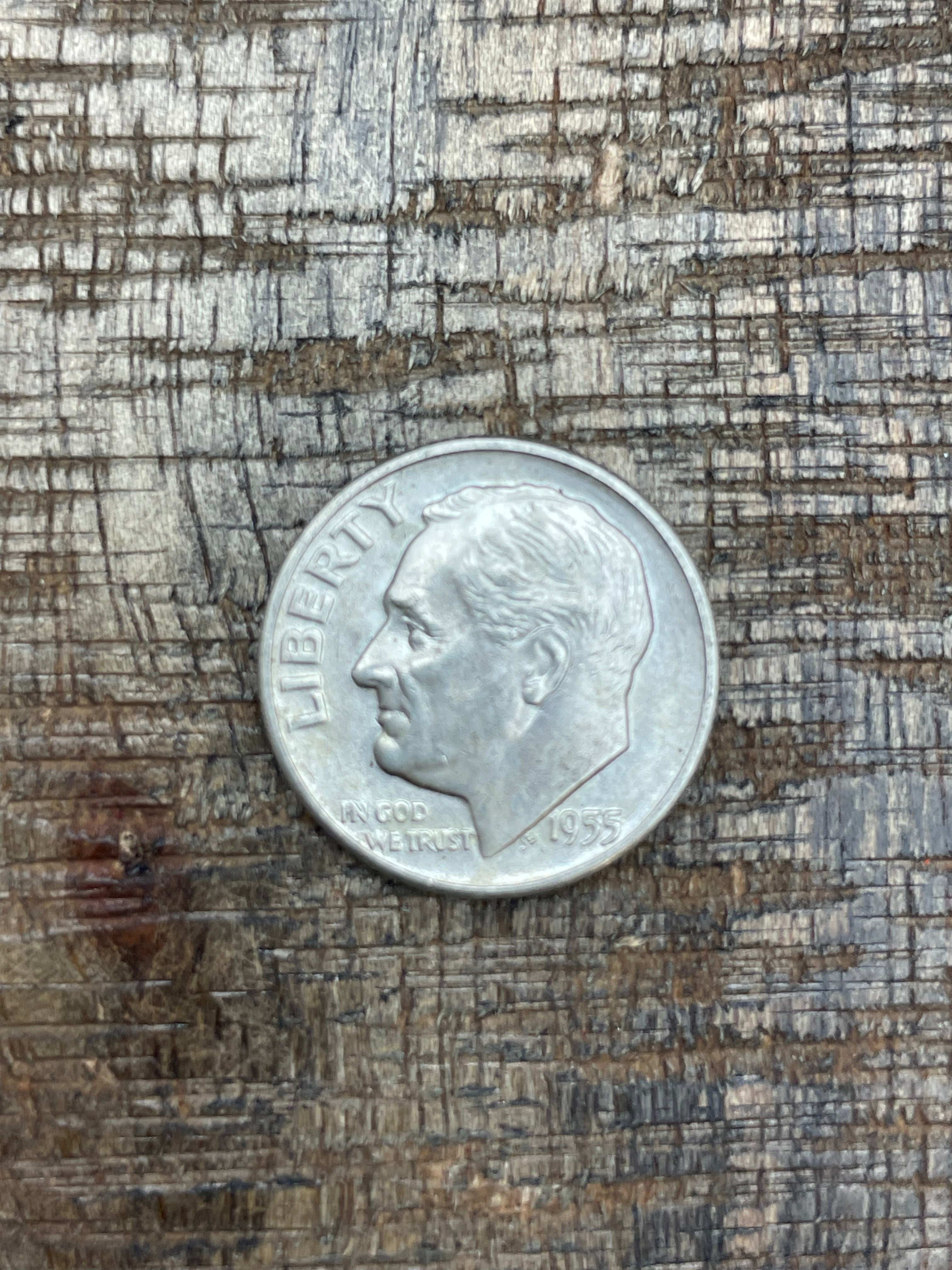 1955-D 10C US Roosevelt Dime