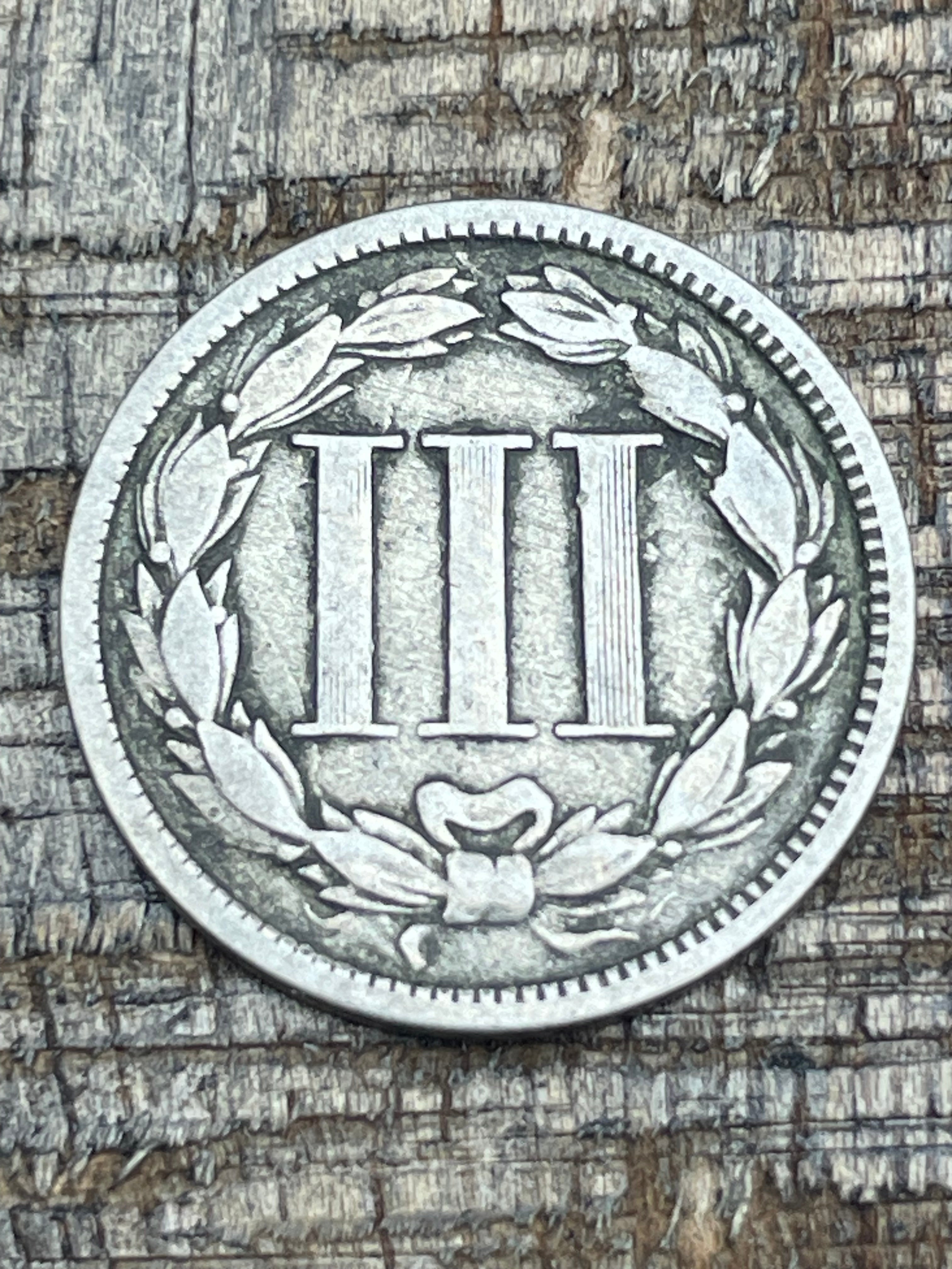 1868 3CN US Three Cent ~ Nickel