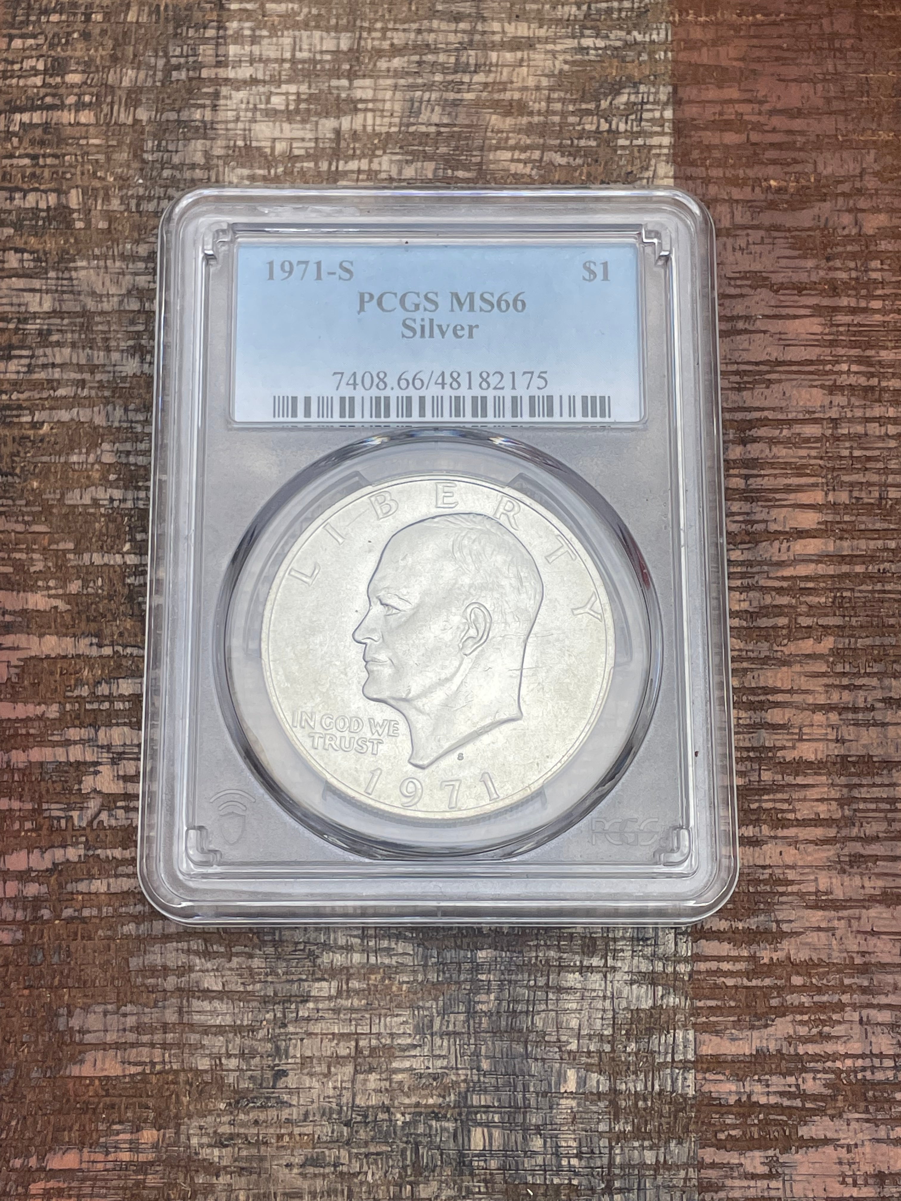 1971-S $1 US Eisenhower Dollar ~ PCGS MS66