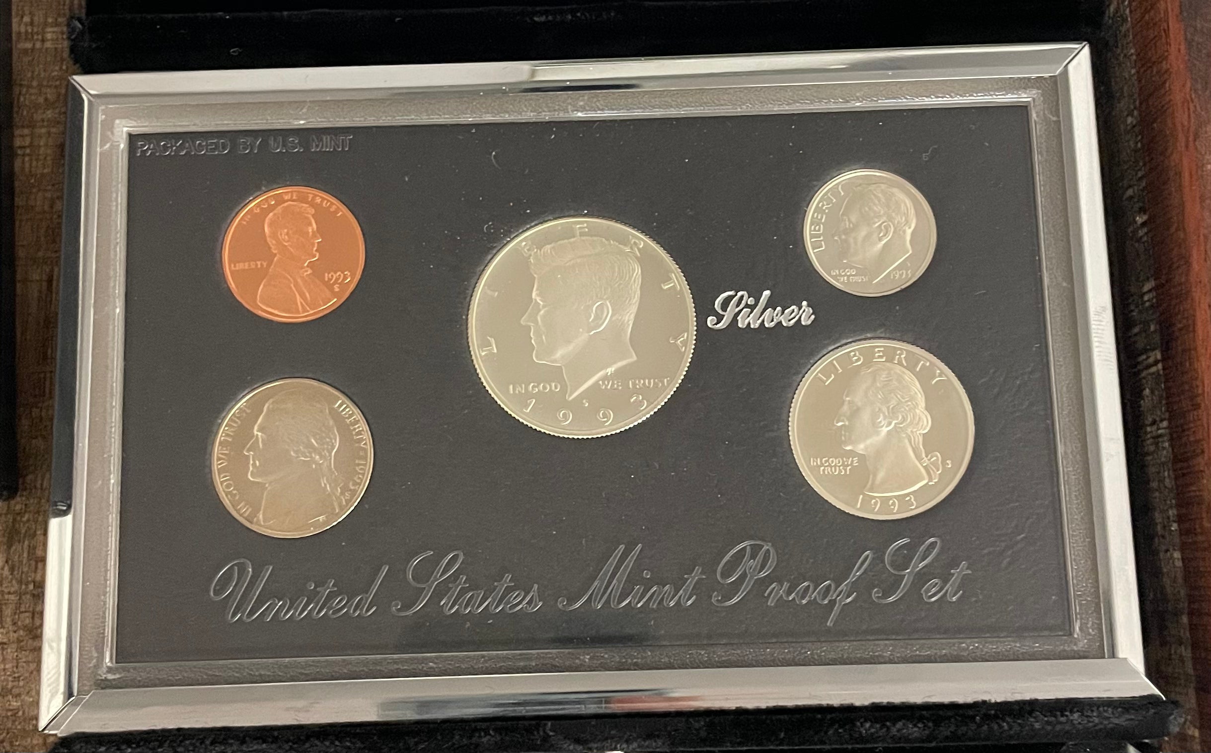 1993-S United States Mint Premier Silver Proof Set in Mint 1993-S United States Mint Premier Silver Proof Set in Mint