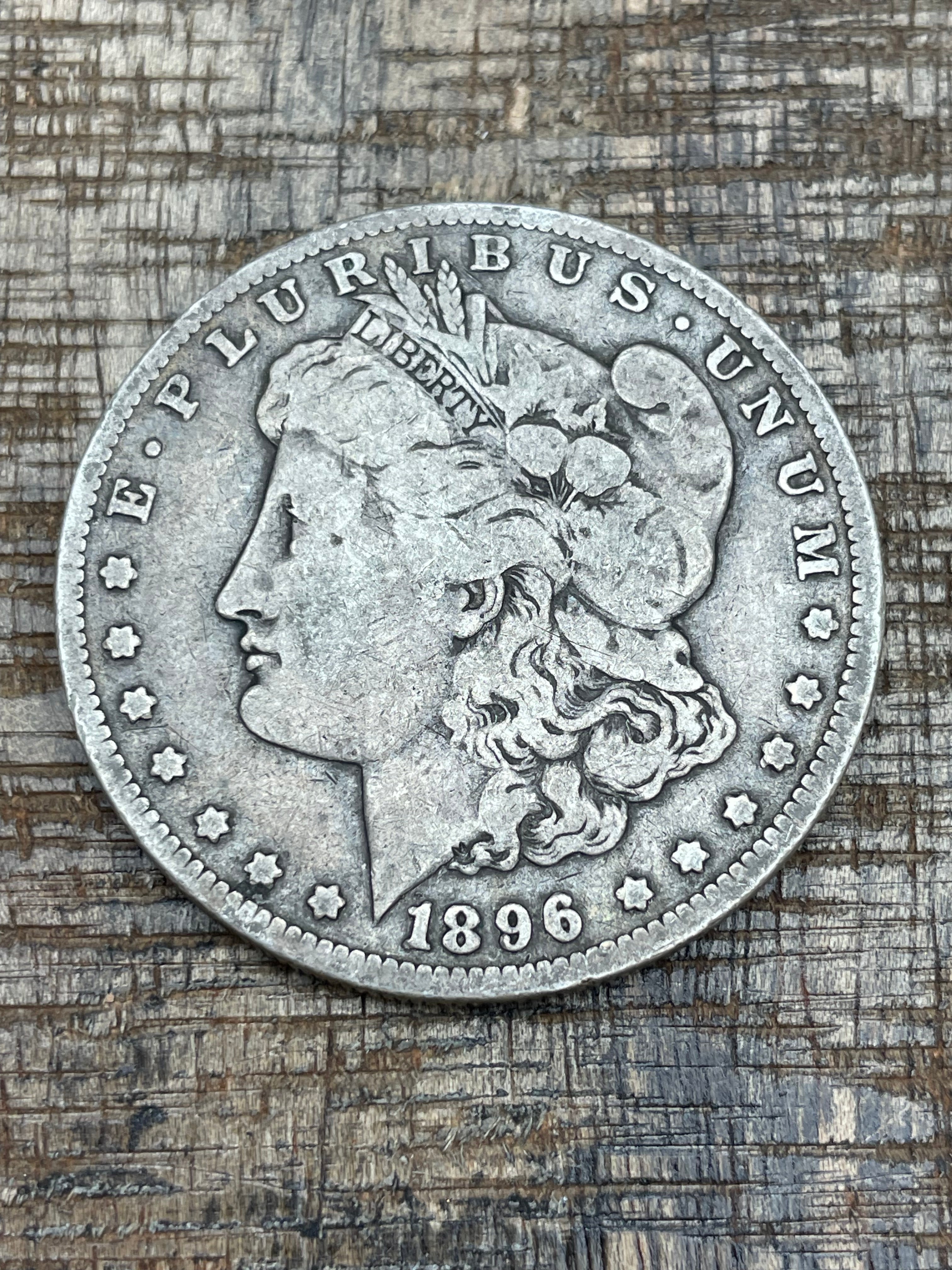 1896-O $1 US Morgan Silver Dollar