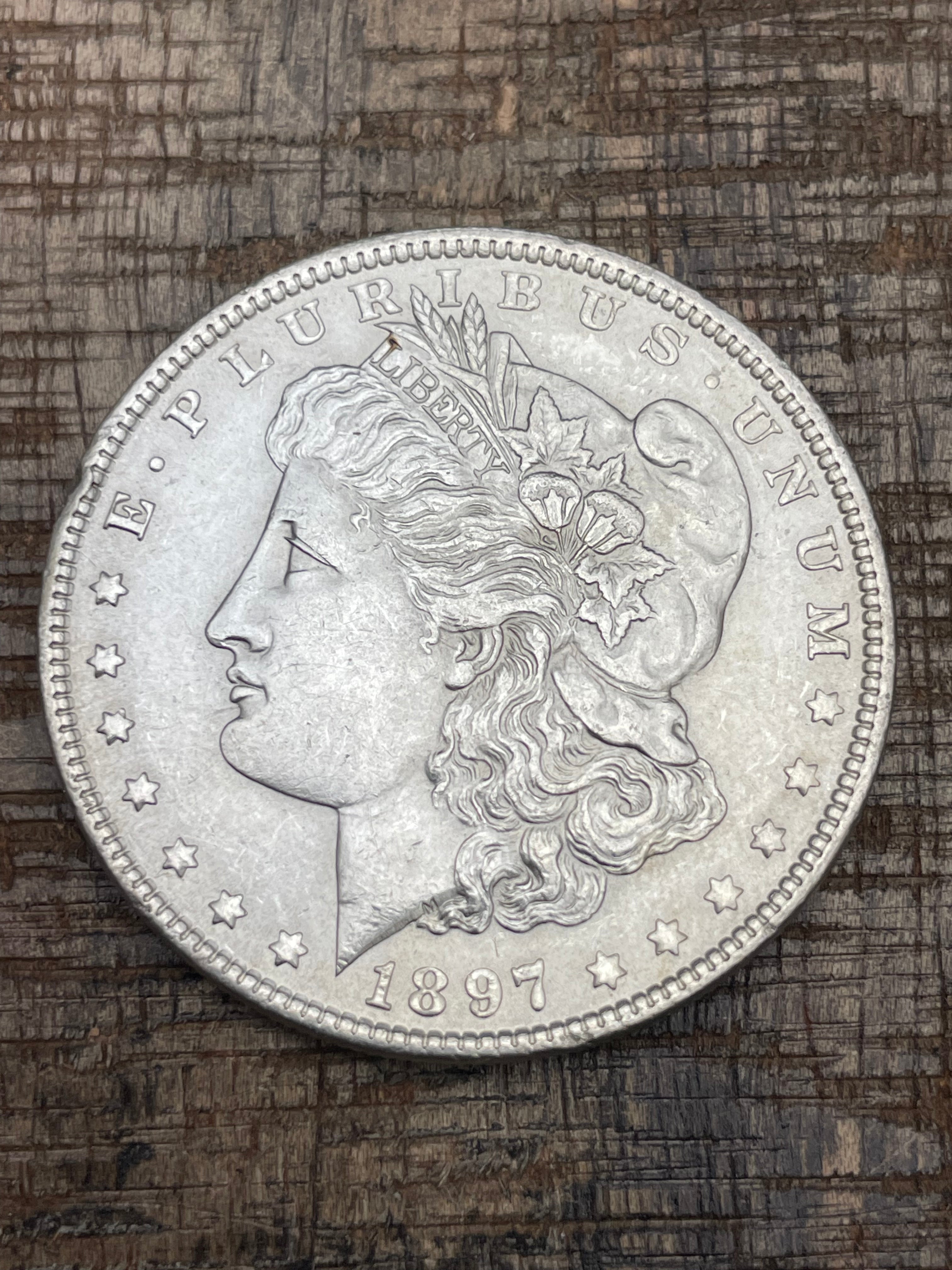 1897 $1 US Morgan Silver Dollar