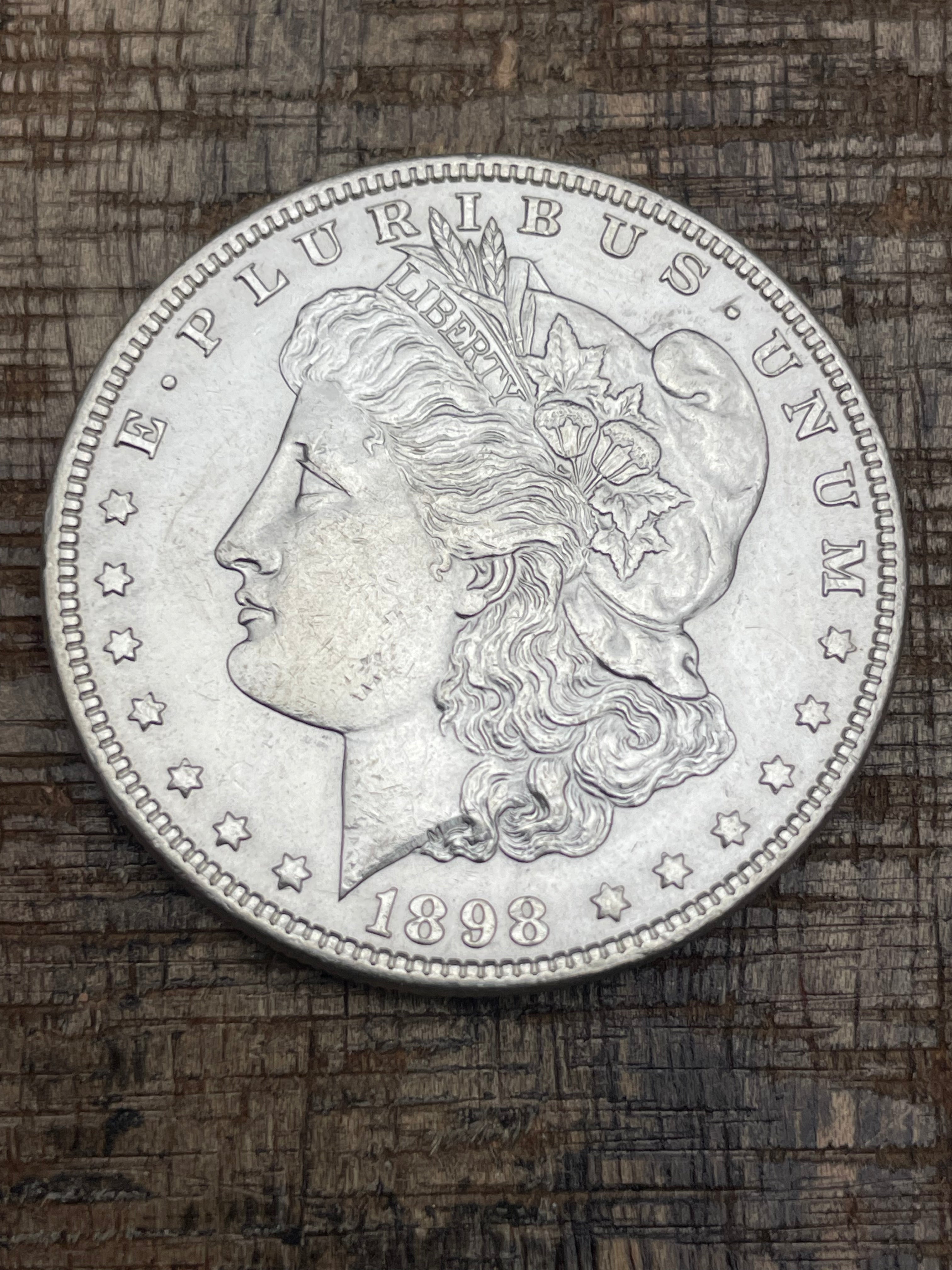 1898 $1 US Morgan Silver Dollar